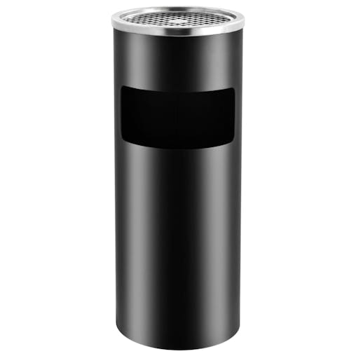 NNEVL Ashtray Dustbin Hotel 30 L Steel Black