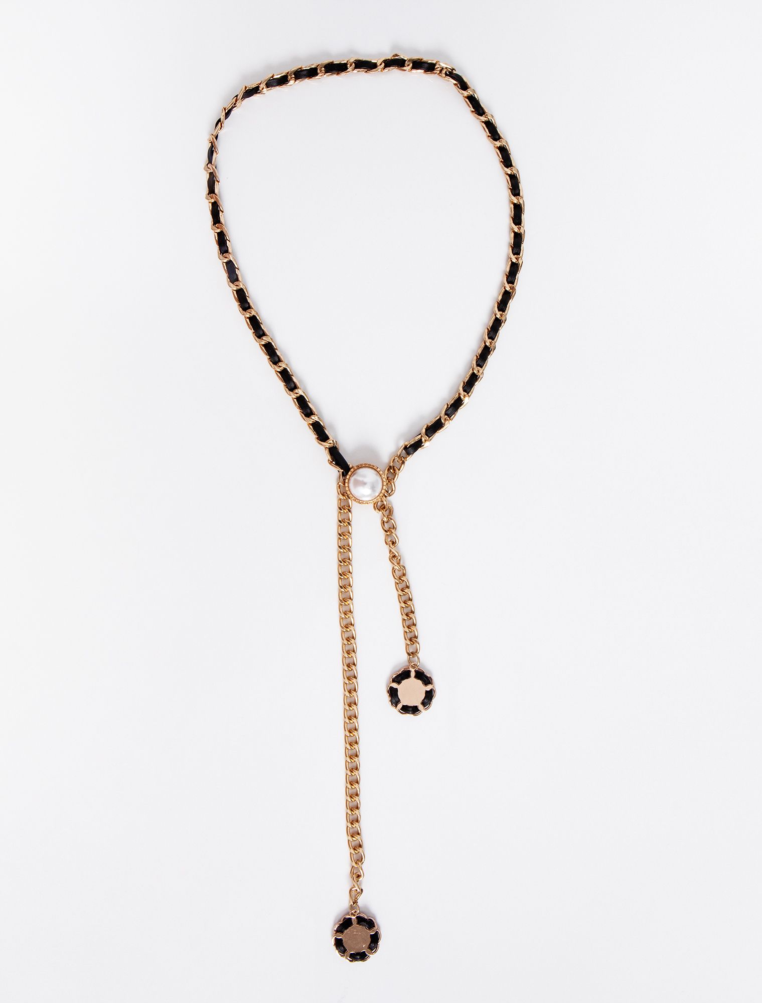 Ζώνη αλυσίδα με δερματίνη