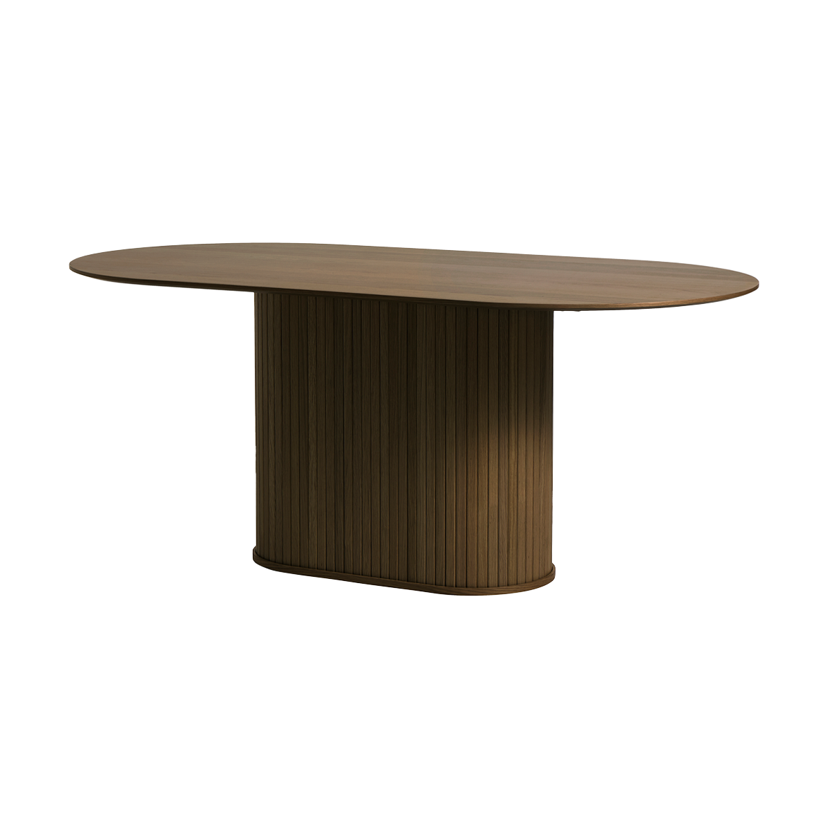 Olivine Lenn Ovale Houten Eettafel 180 cm - Gerookt Eiken