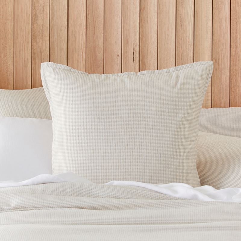 Berlin Waffle Natural Marle Quilt Cover Set + Separates