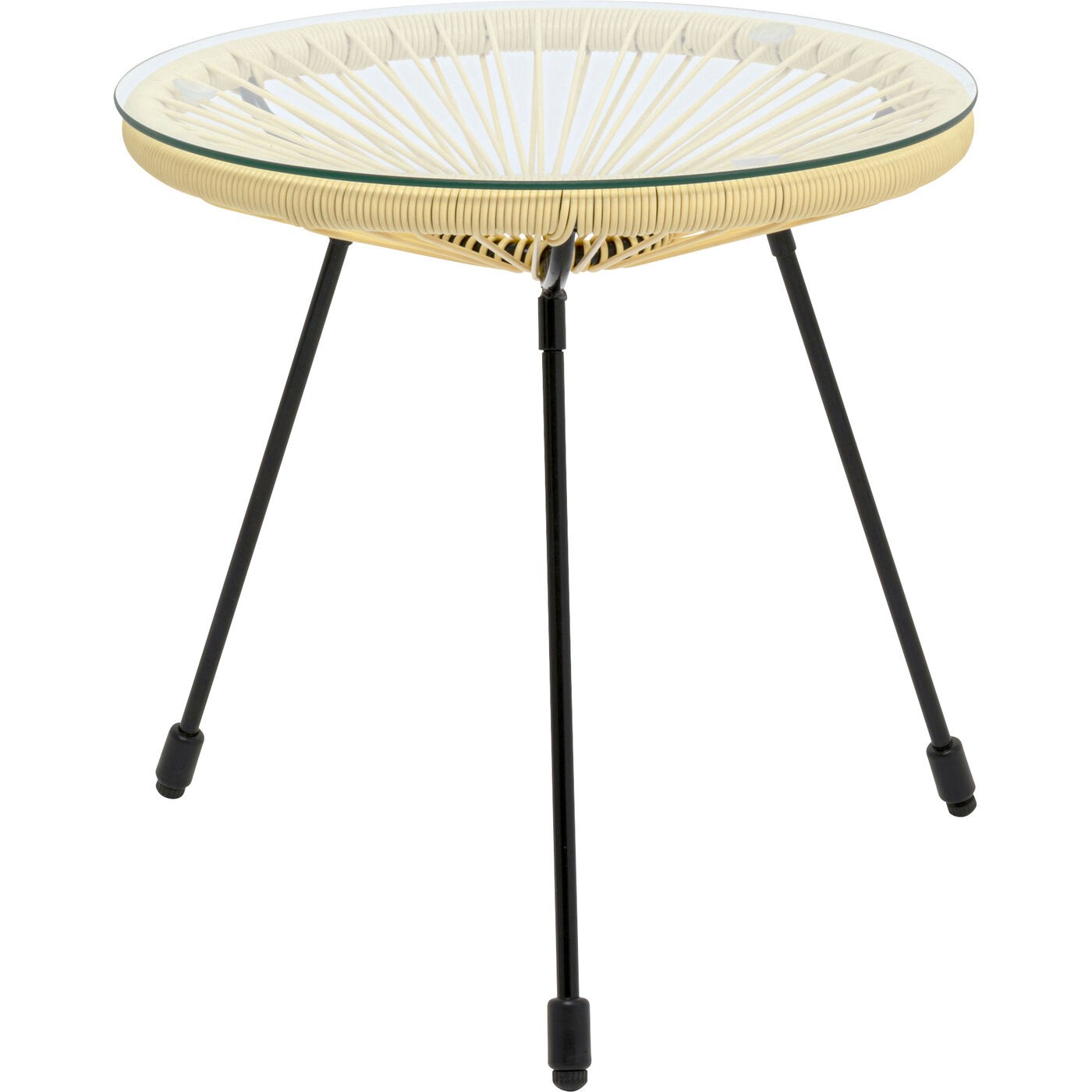 Kare Design Tuin Bijzettafel Acapulco pastel geel