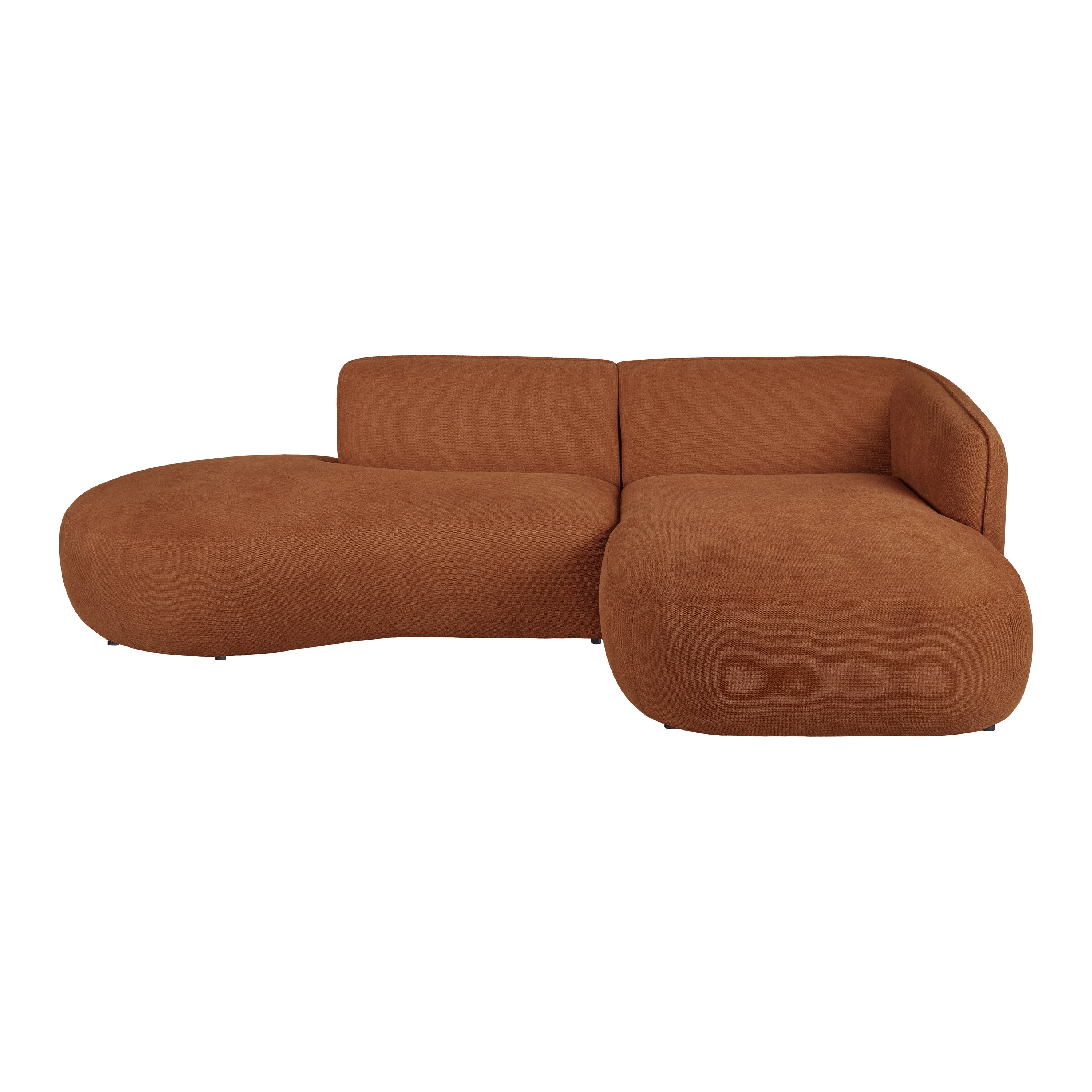 by fonQ Soft Ottomane Bank Links - Micro Chenille - Terra