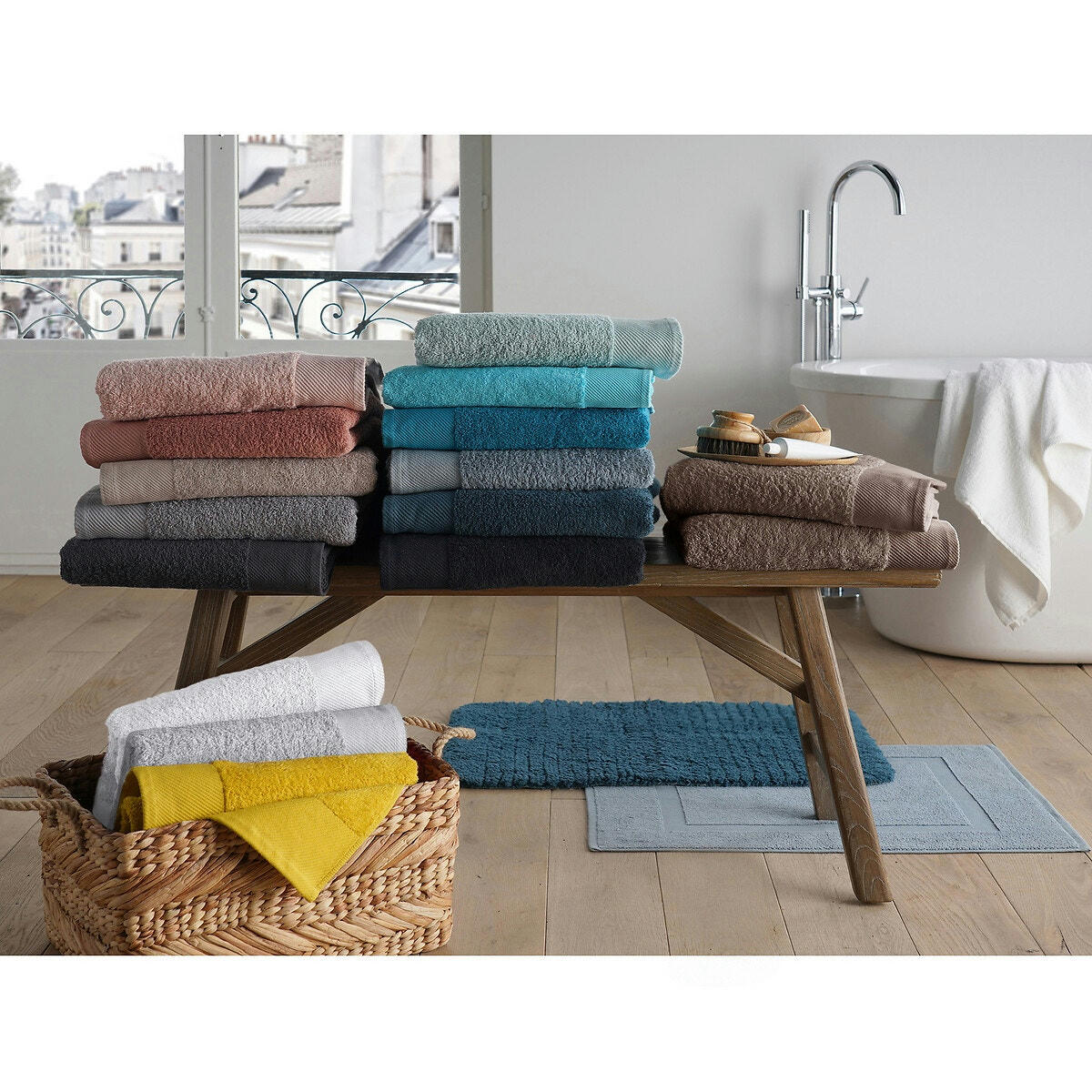 Maxi-drap de bain uni 500 g/m², Scenario
