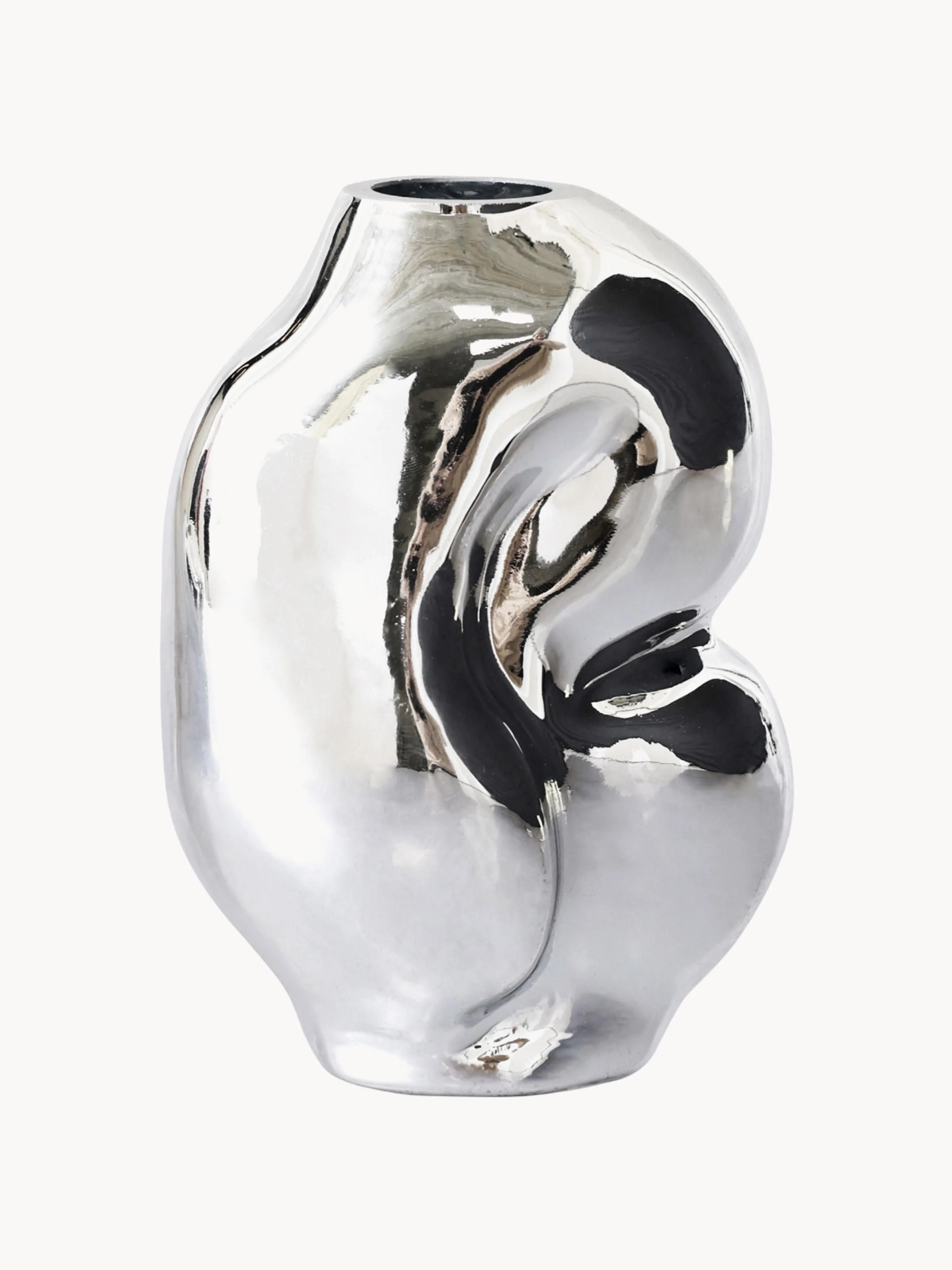 Handgefertigte Glas-Vase Gleam, H 18 cm