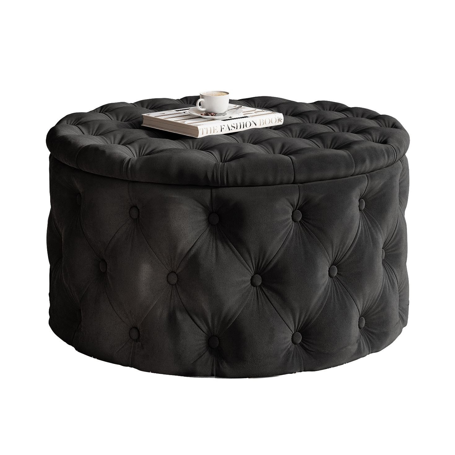 Pufa CHESTERFIELD z pojemnikiemFrench Velvet 685