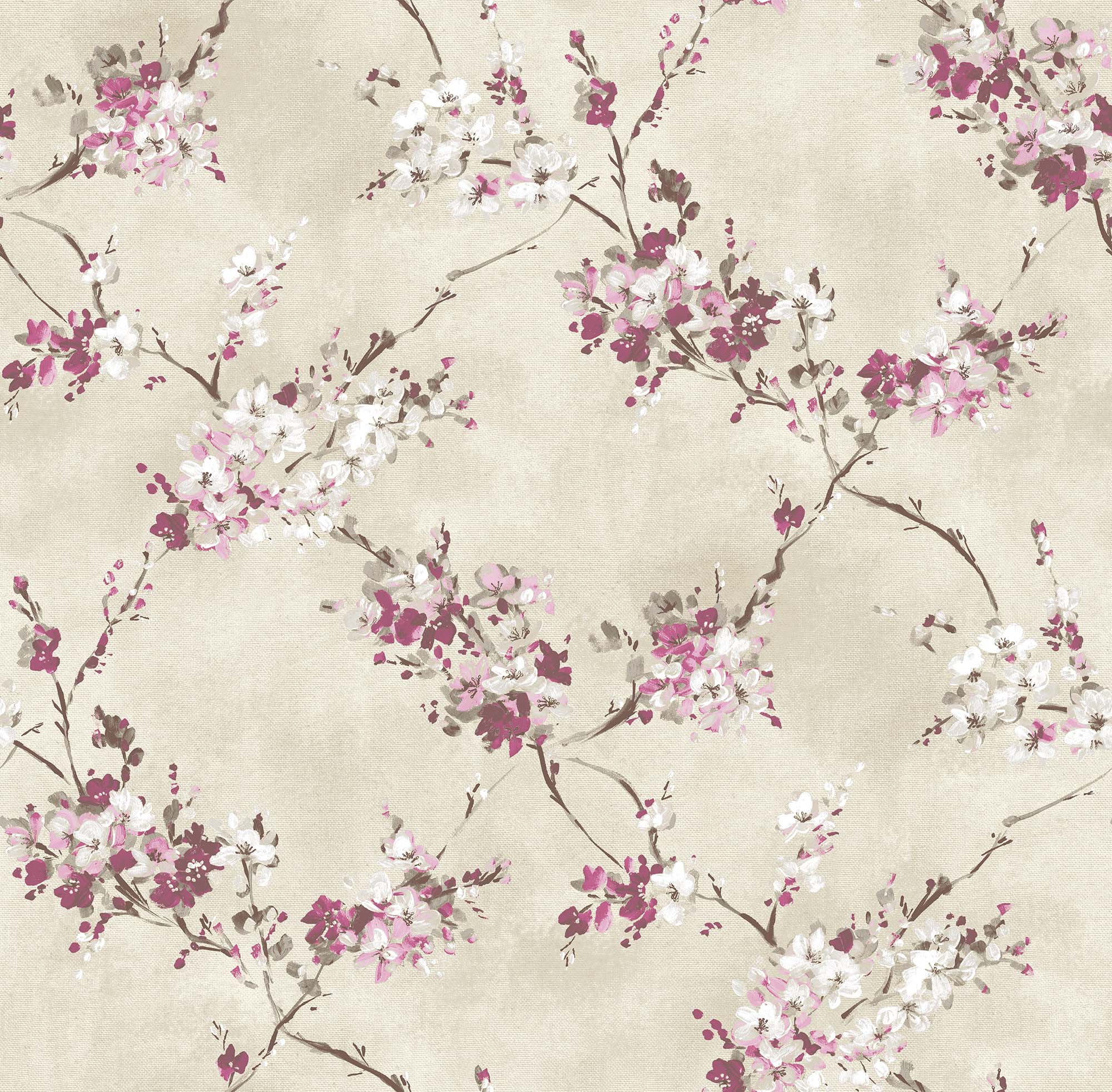 Sanders & Sanders behang bloemen beige en roze - 53 cm x 10 m - 640384