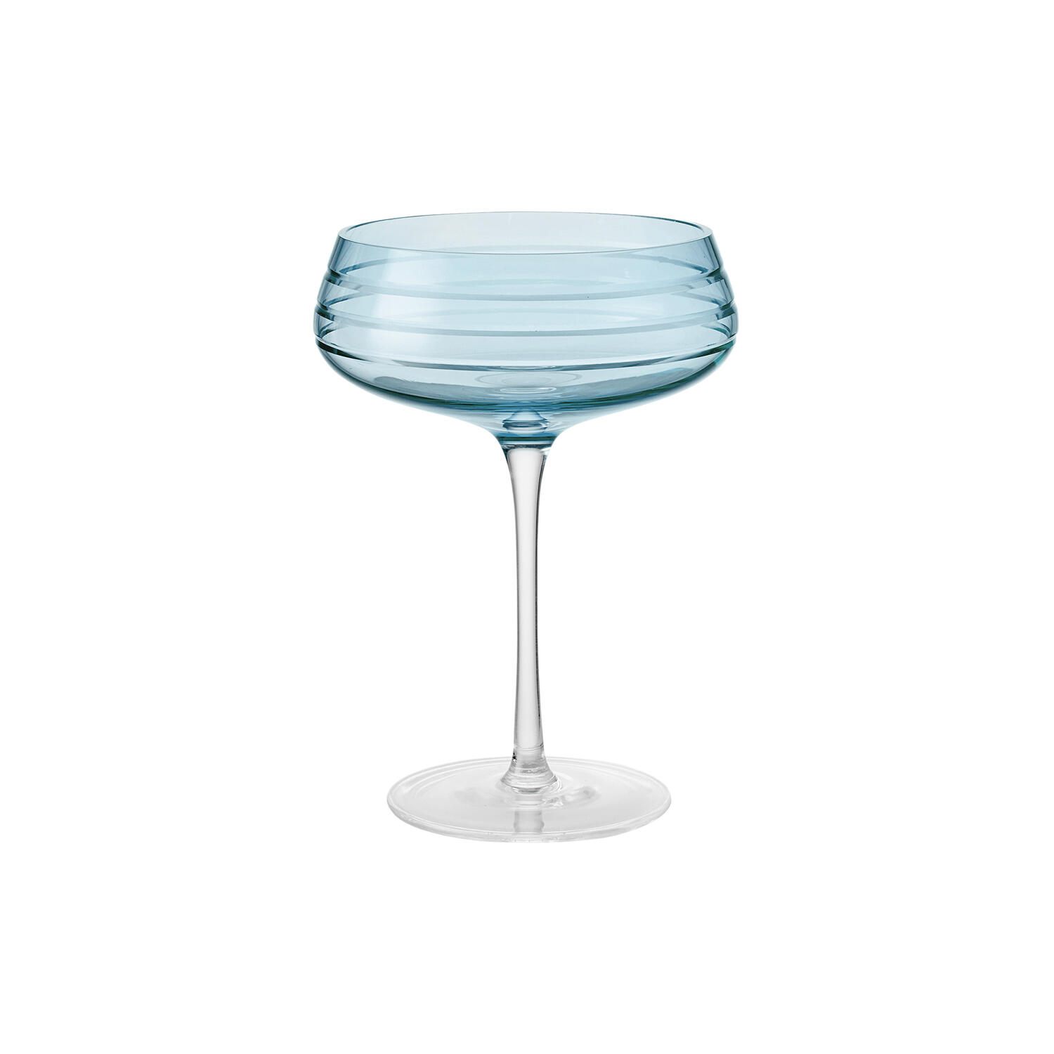 Champagne Coupe Triple Cut, blue