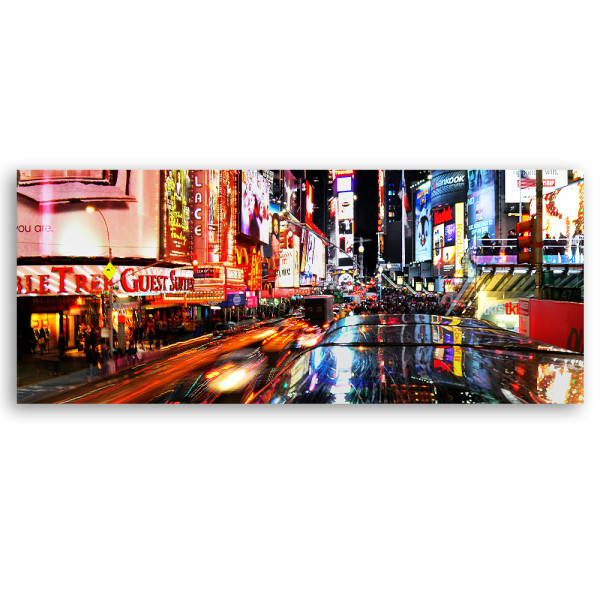 Feeby Obraz na płótnie, Światła na Times Square 90x30