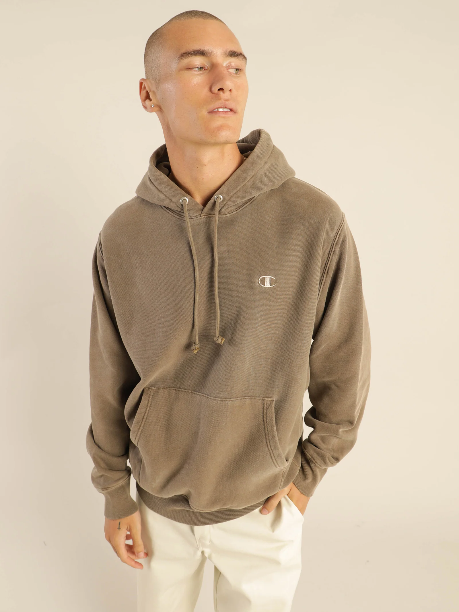 Reverse Weave Terry Garment Dye Hood