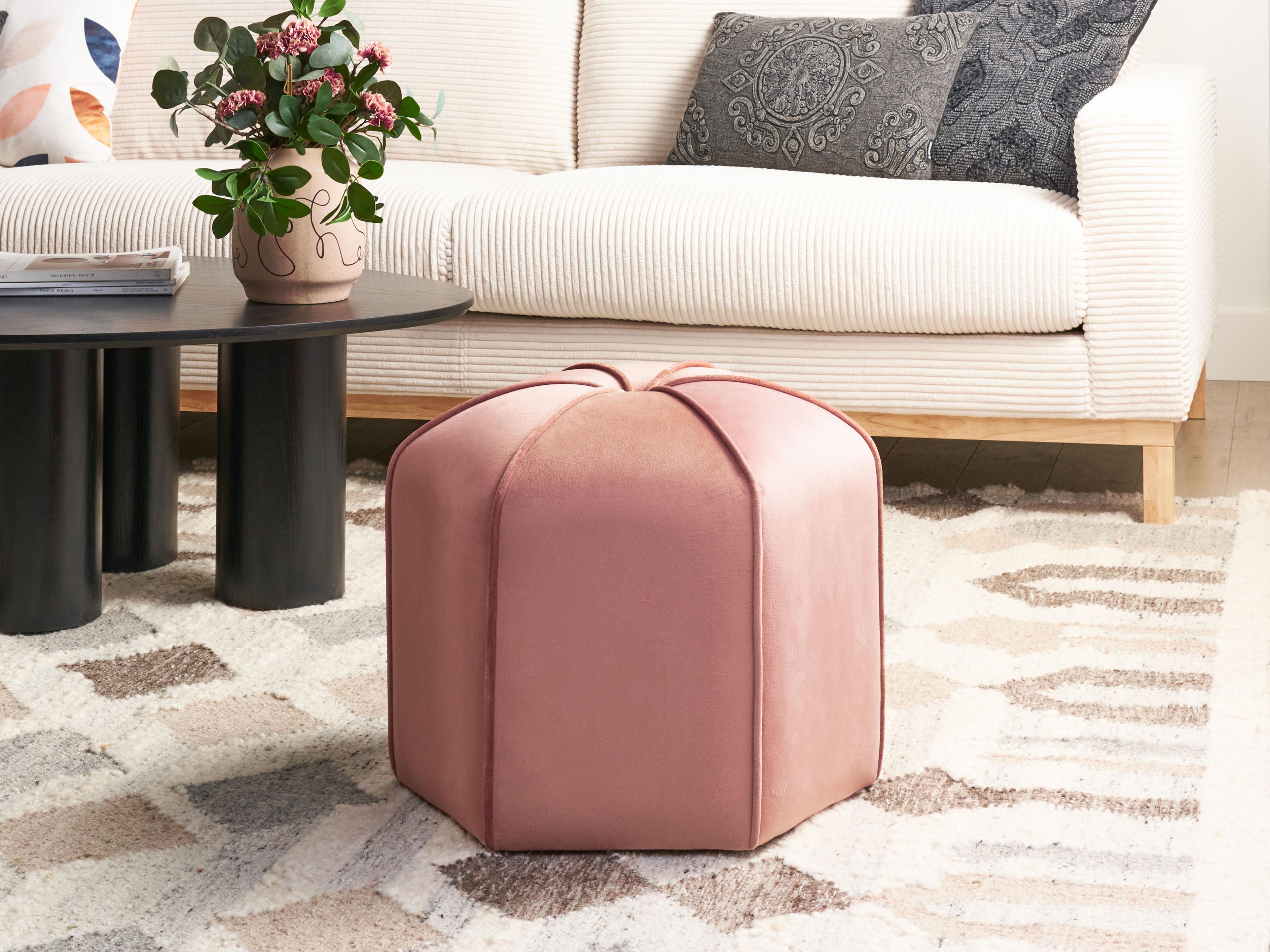Pouffe WISHEK Velvet Pink