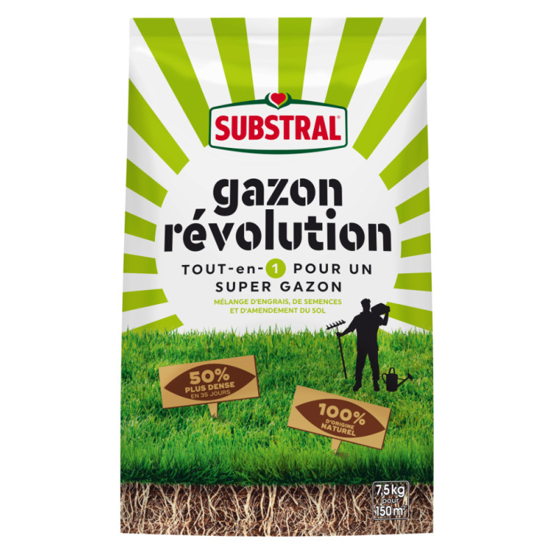 Semences pour gazon Révolution 7,5 kg SUBSTRAL