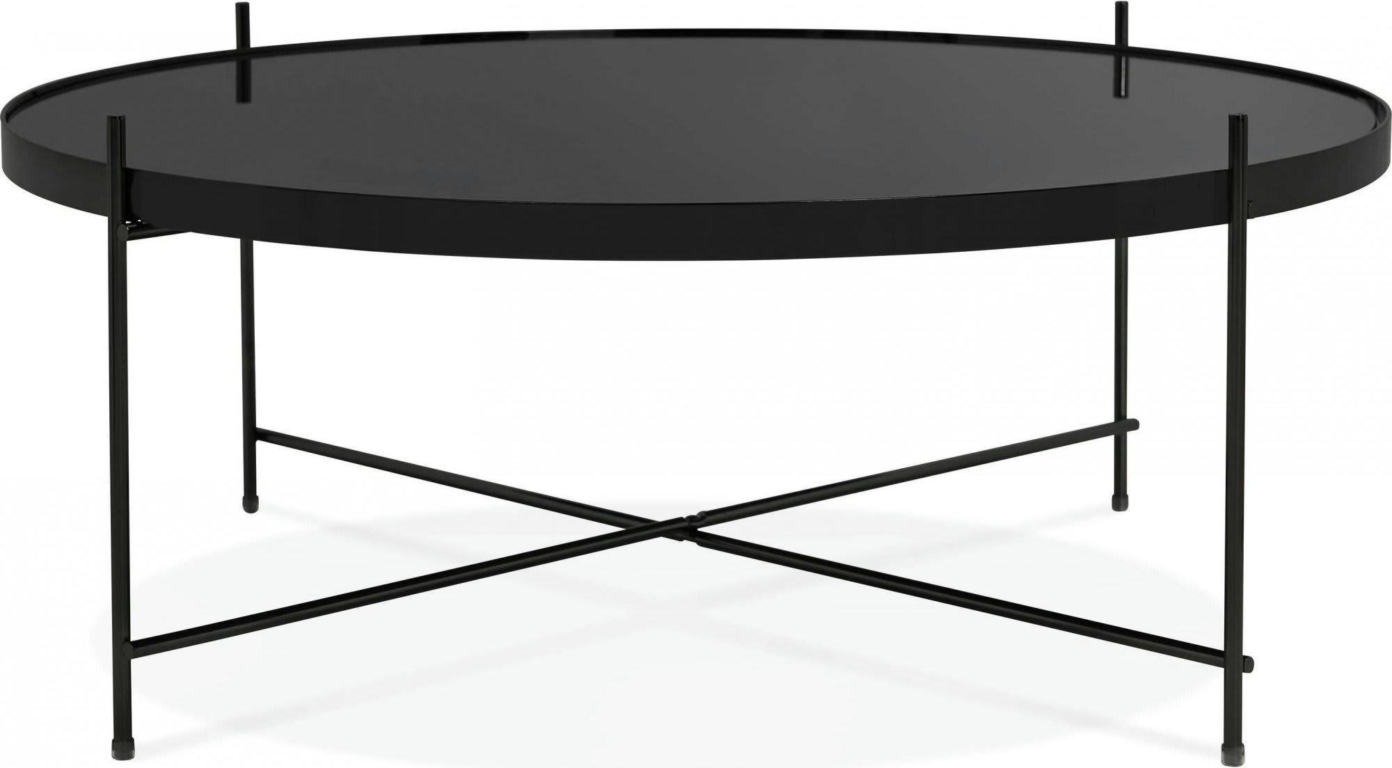 ESPEJO - Table basse Verre Noir