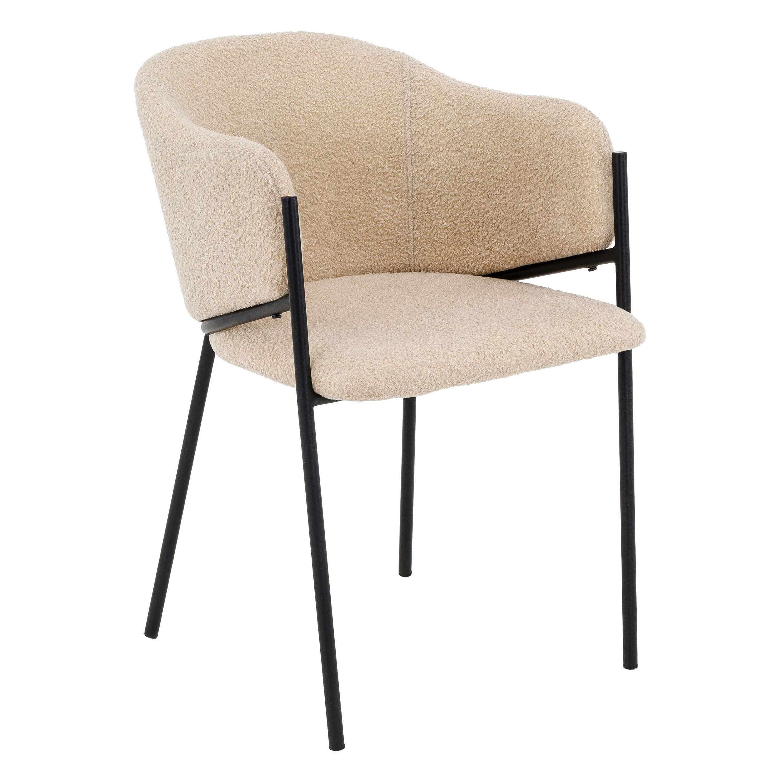 Krzesło Glamour DC-2144 quelle, czarne nogi, beż #6