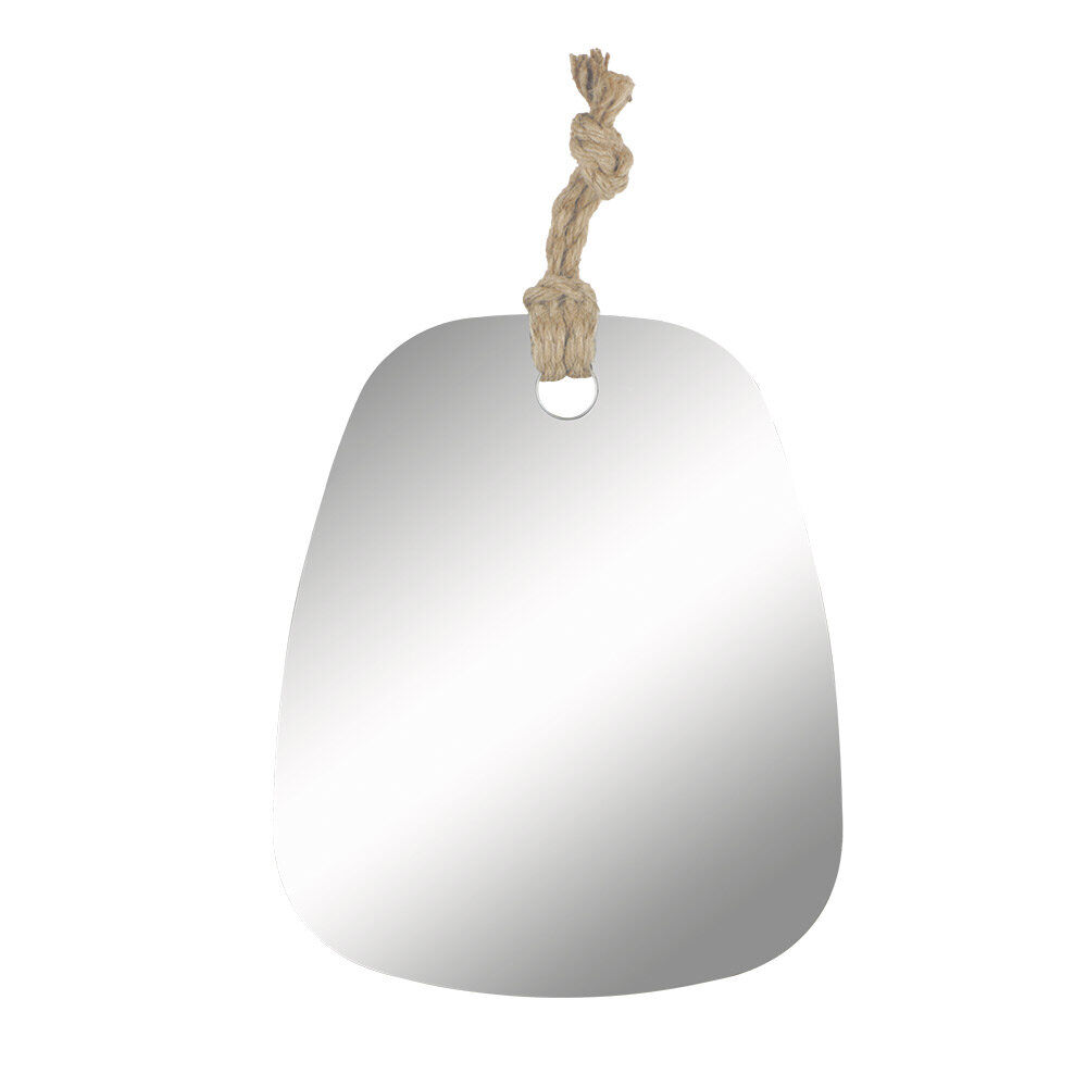 Miroir avec corde à suspendre 25xH30cm