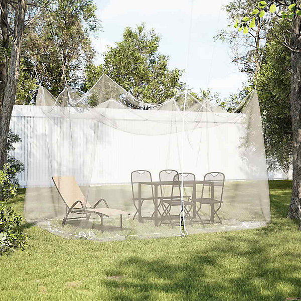 Moustiquaire d'extérieur 220 mailles blanche 300 x 300 x 250 cm vidaXL