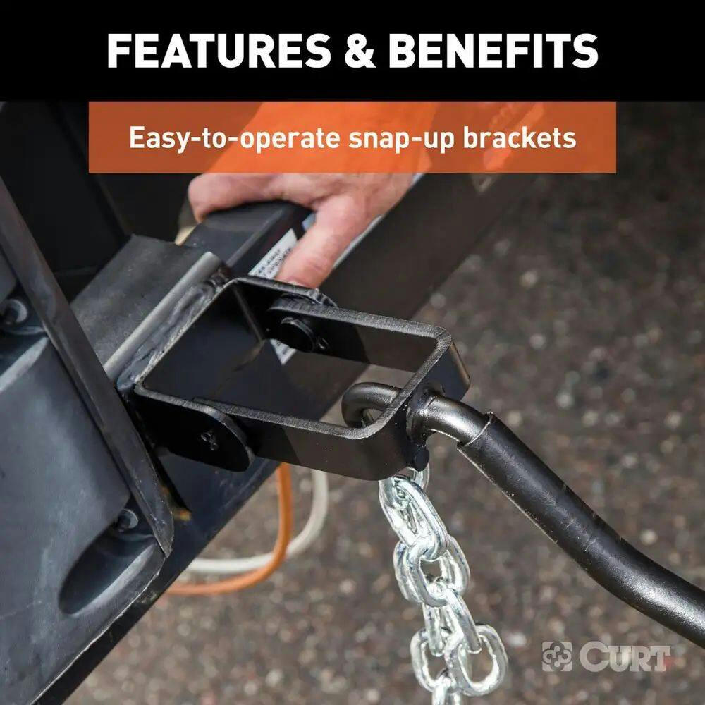 CURT Replacement Weight Distribution Hookup Brackets, 2-pk