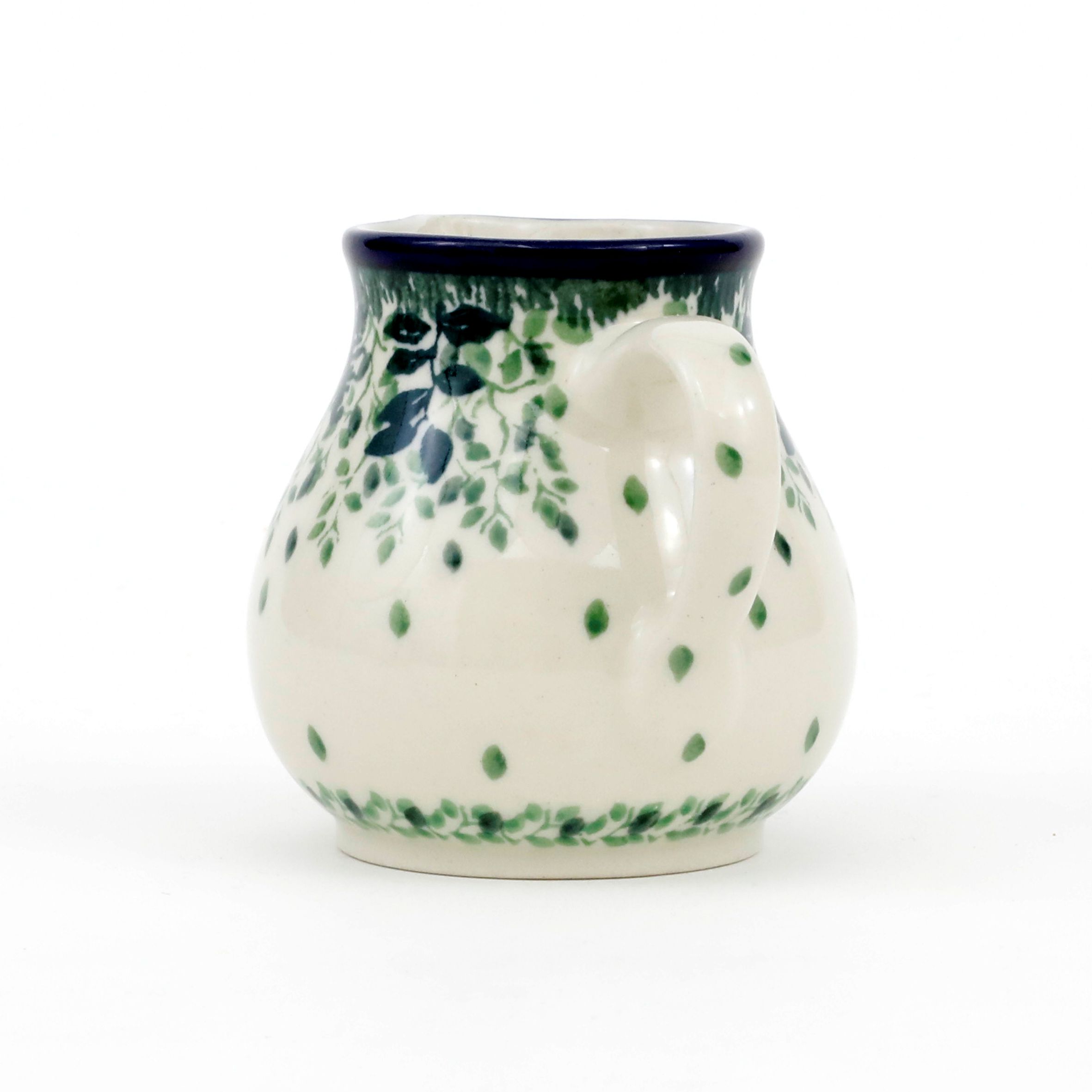Mlecznik ceramiczny 091 0,2l  2206X Zielone paprocie