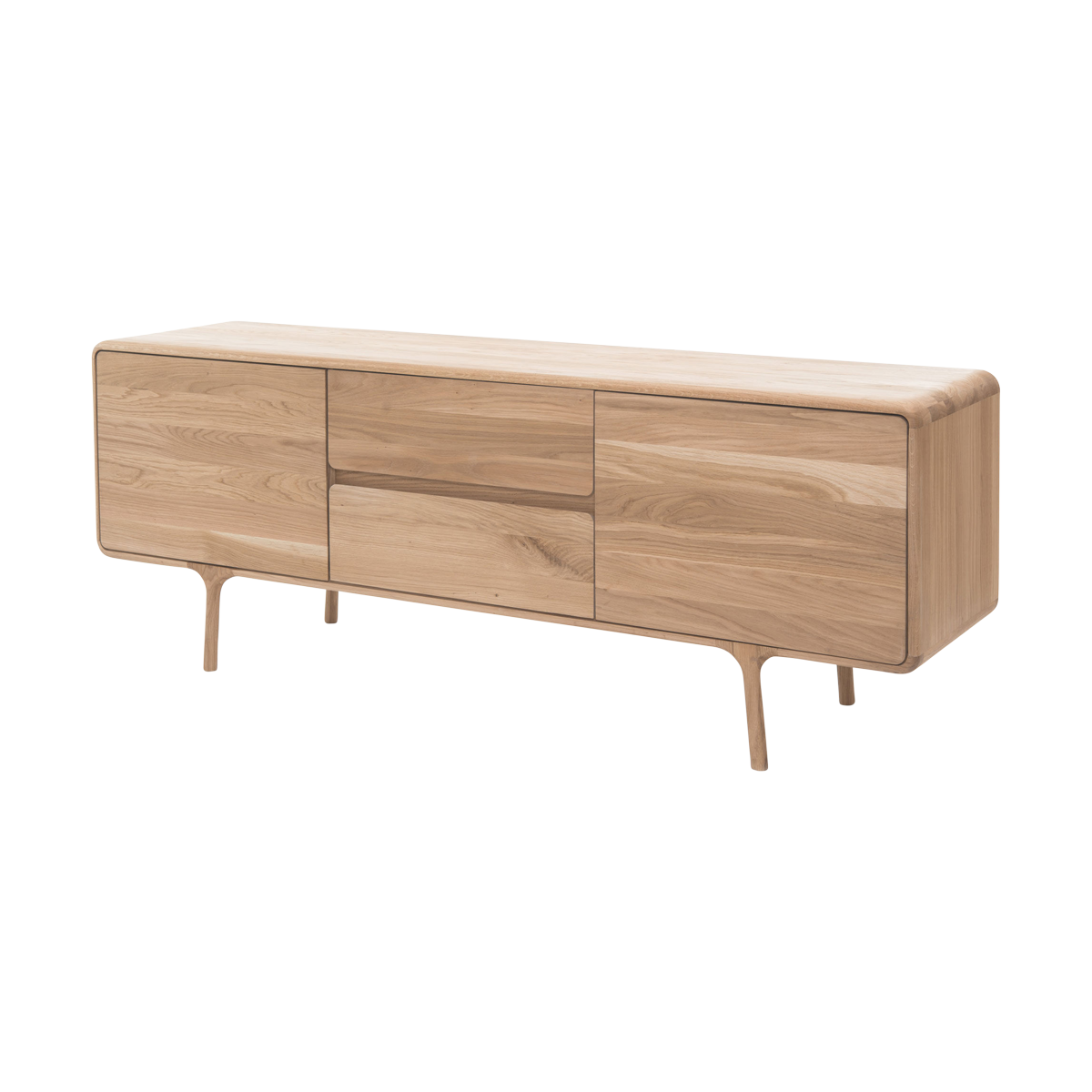Gazzda Fawn Sideboard Naturel - Houten Dressoir - 180 x 45 cm