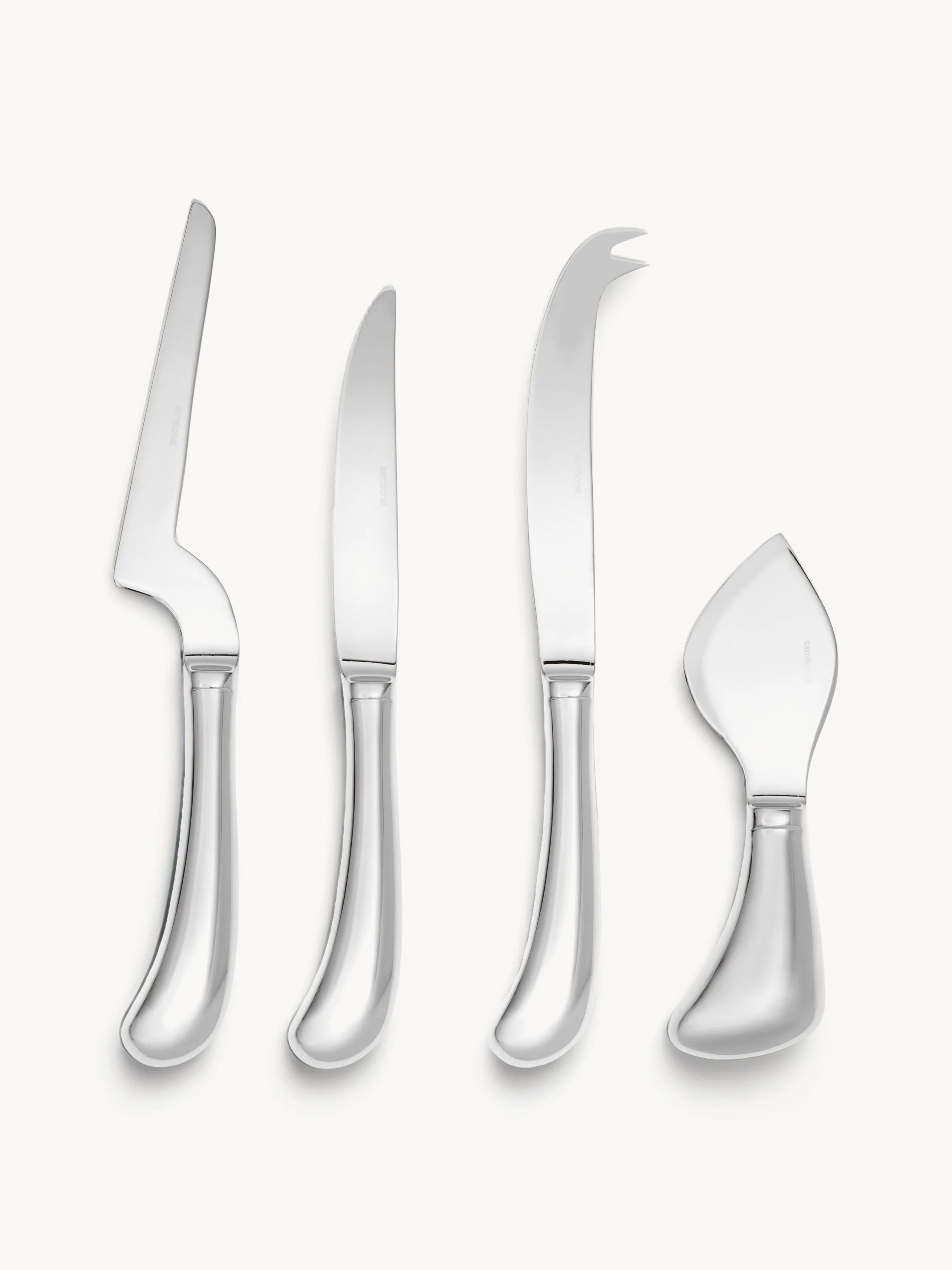 Käsemesser Living aus Edelstahl, 4er-Set