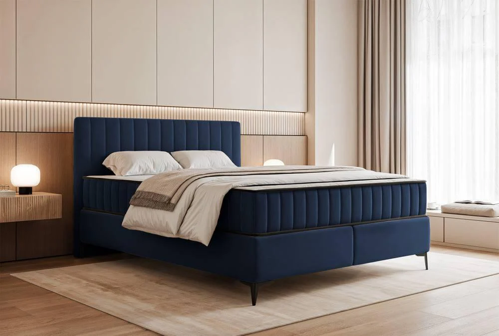 Boxspring Simone 160x200 cm fluweel met opbergruimte