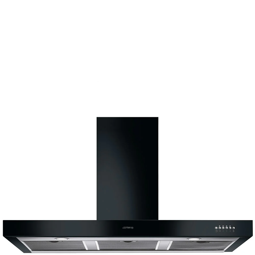 110cm T-shape Chimney Hood Gloss Black