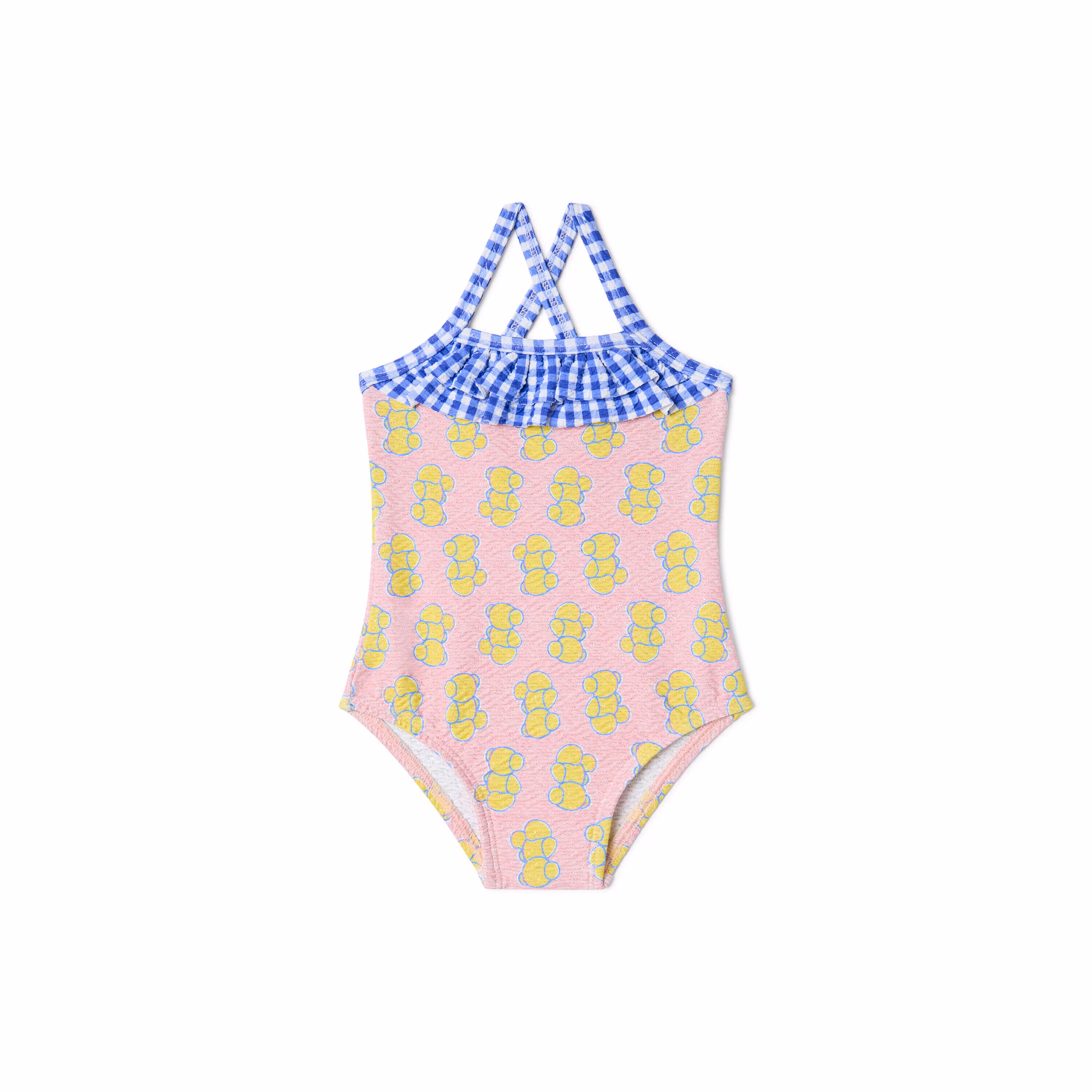 Bañador integral de niña Chic rosa