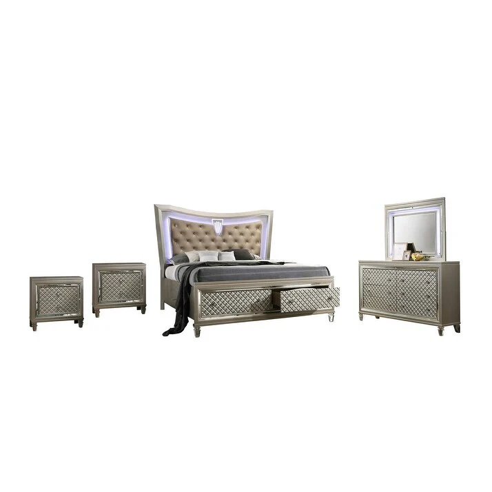 Best Quality Furniture Venetian 5 Piece Bedroom Set