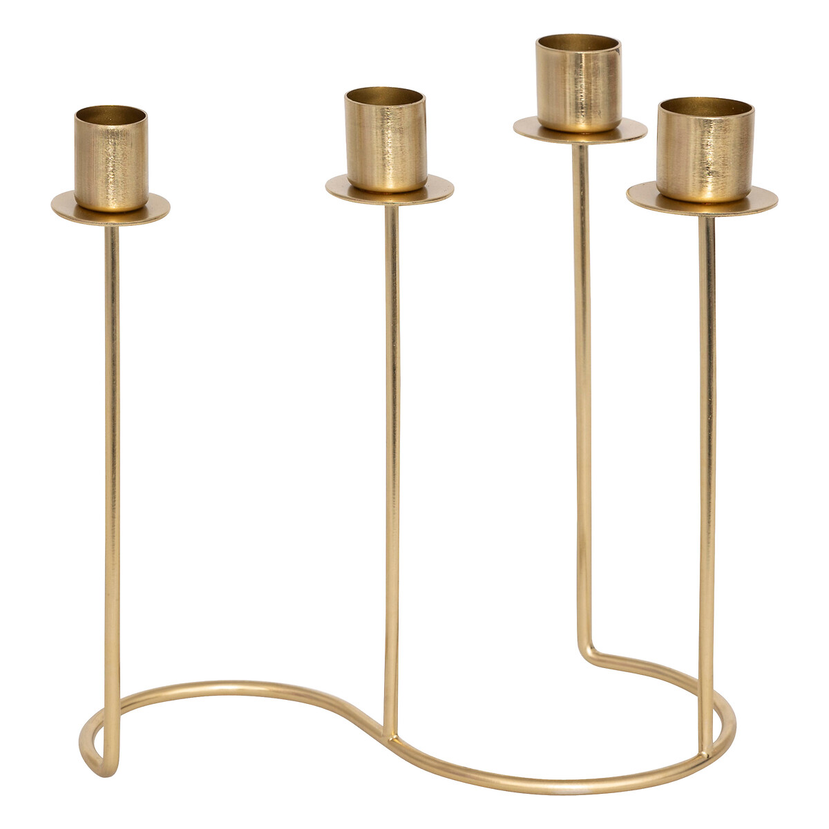 Candlestick "Margy" Gold-tone metal, H.23 cm