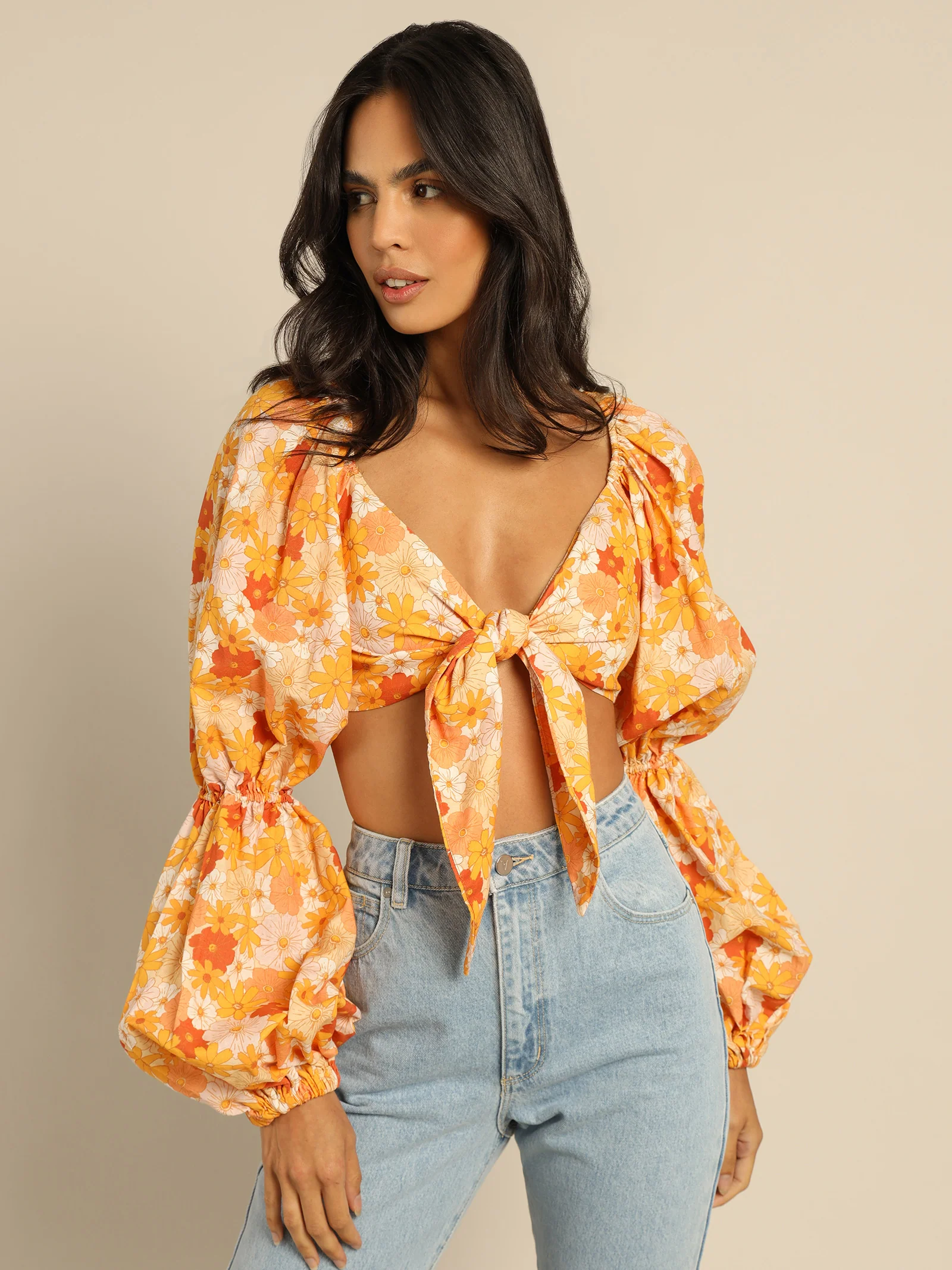 Cindy Tie-Front Shirt
