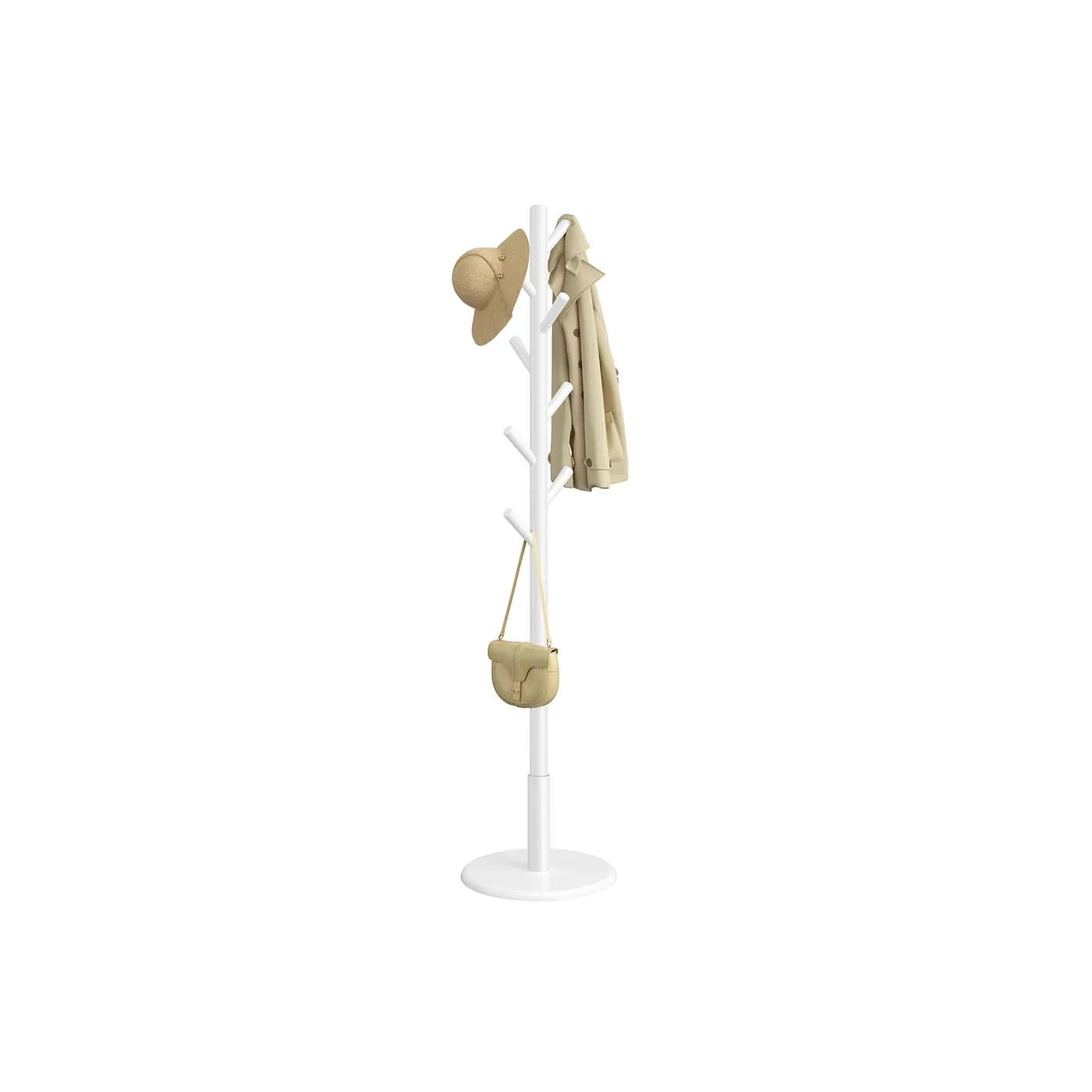 Portemanteau en bois sur pieds avec crochets