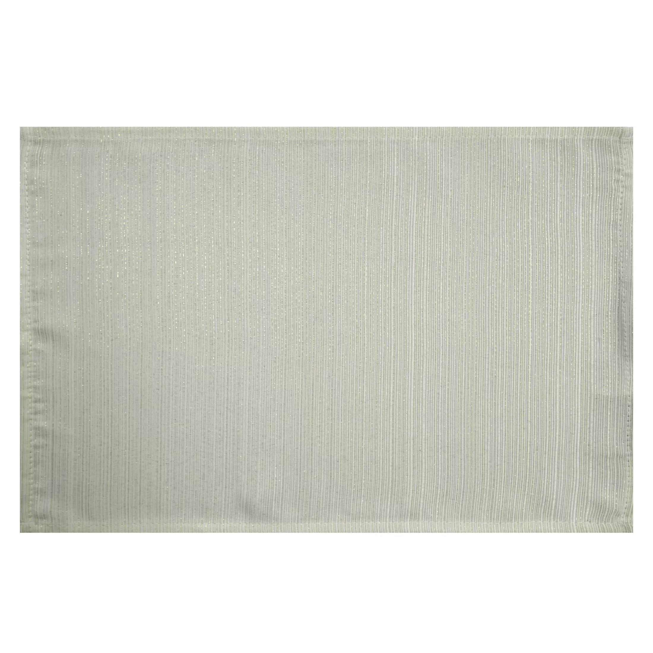 Komplet 4 szt. serwetek beżowych 30x40 cm przetykane błyszczącą nicią - GLAMO