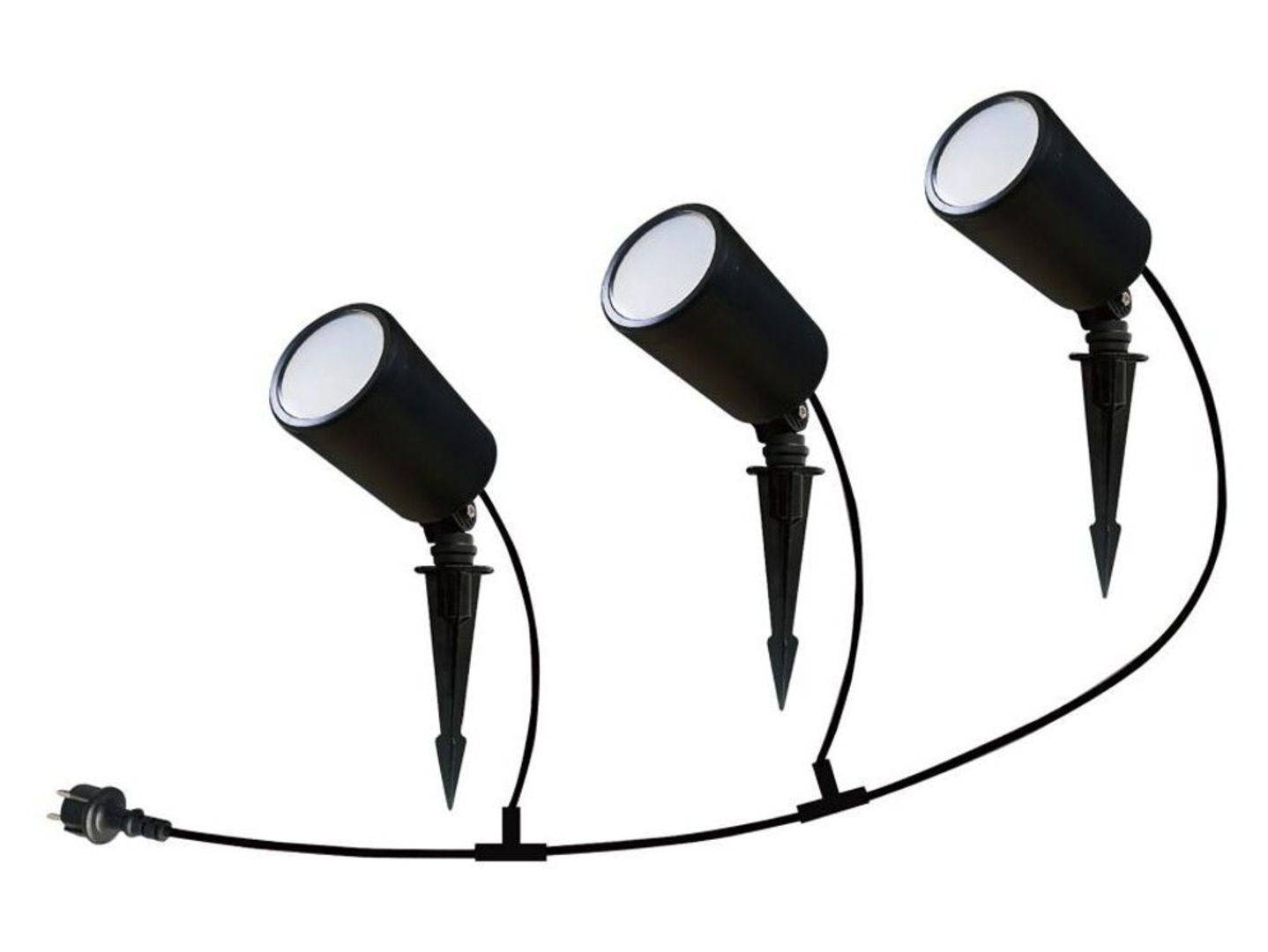 Lampa ogrodowa wbijana w ziemięVT-5168 LED ze zmienną barwą światła czarna