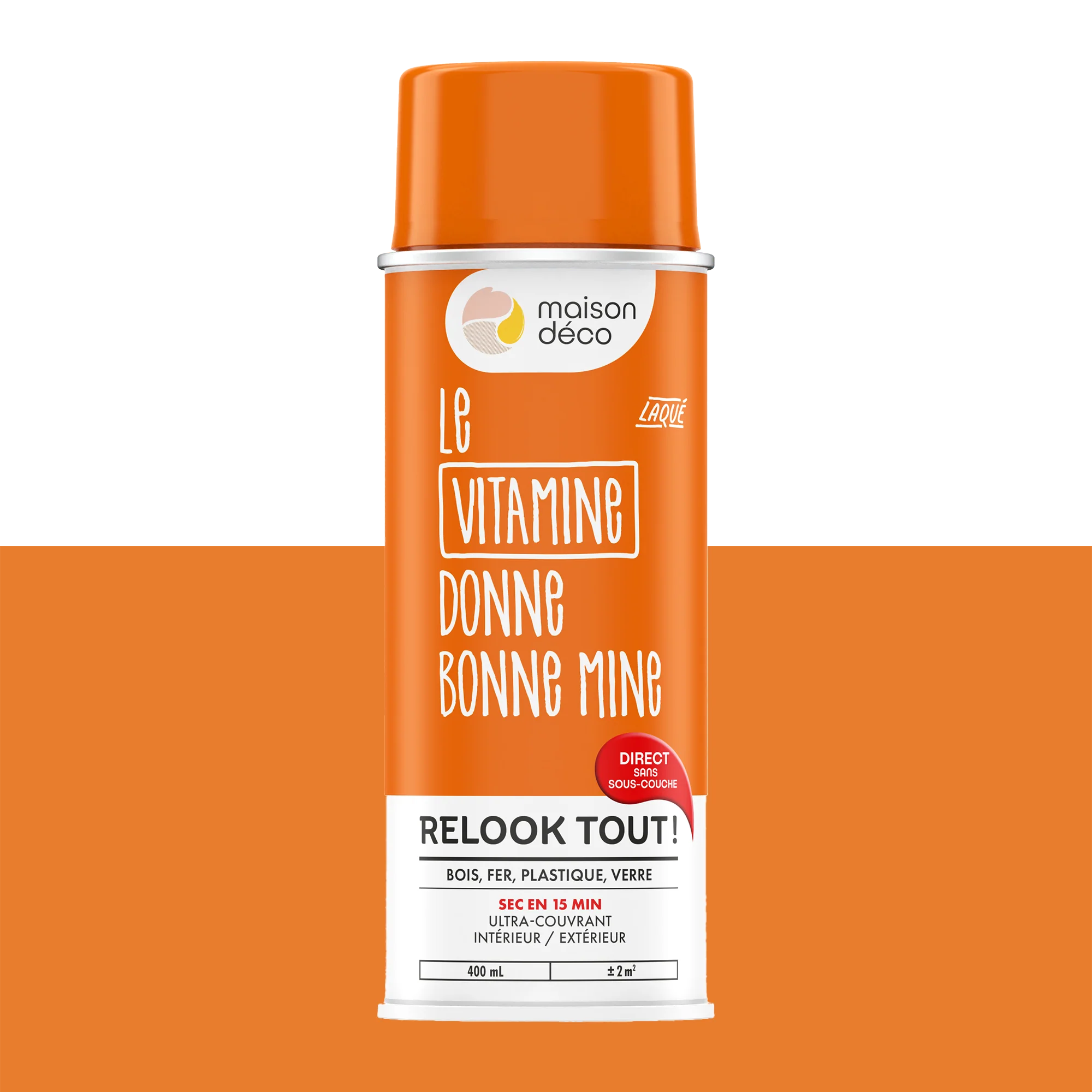 Relook tout aérosol Peinture Bombe de peinture vitamine Brillant 0,4 L