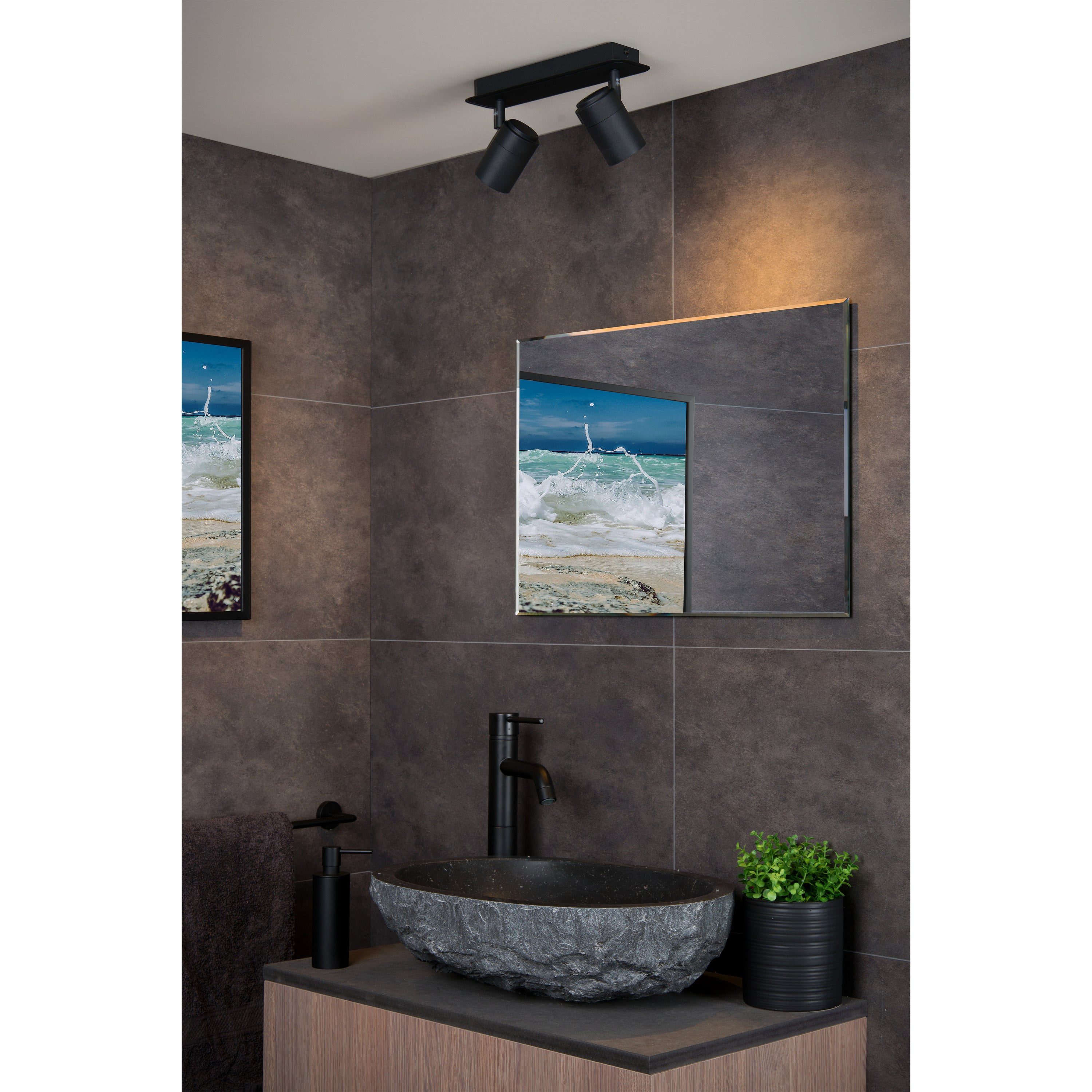 Lucide LENNERT - Plafondspot Badkamer - LED Dimb.