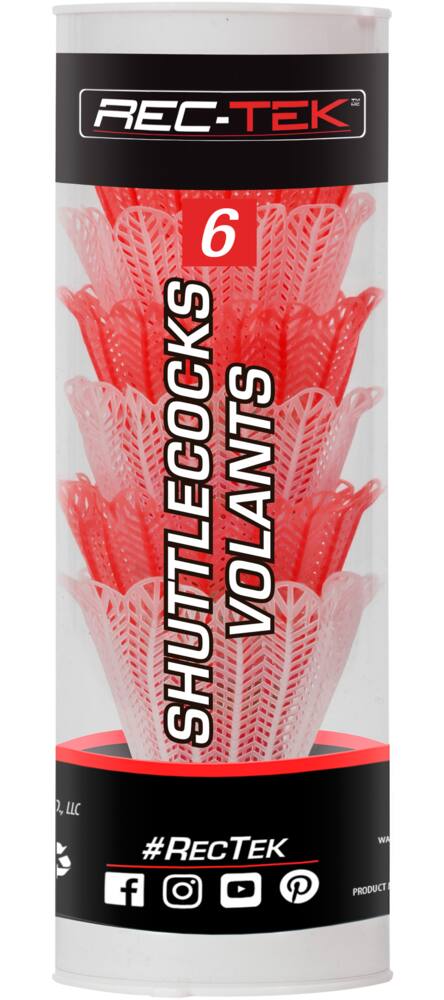 Badminton Outdoor Weatherproof Durable Shuttlecocks Set, 6-pk, All Ages