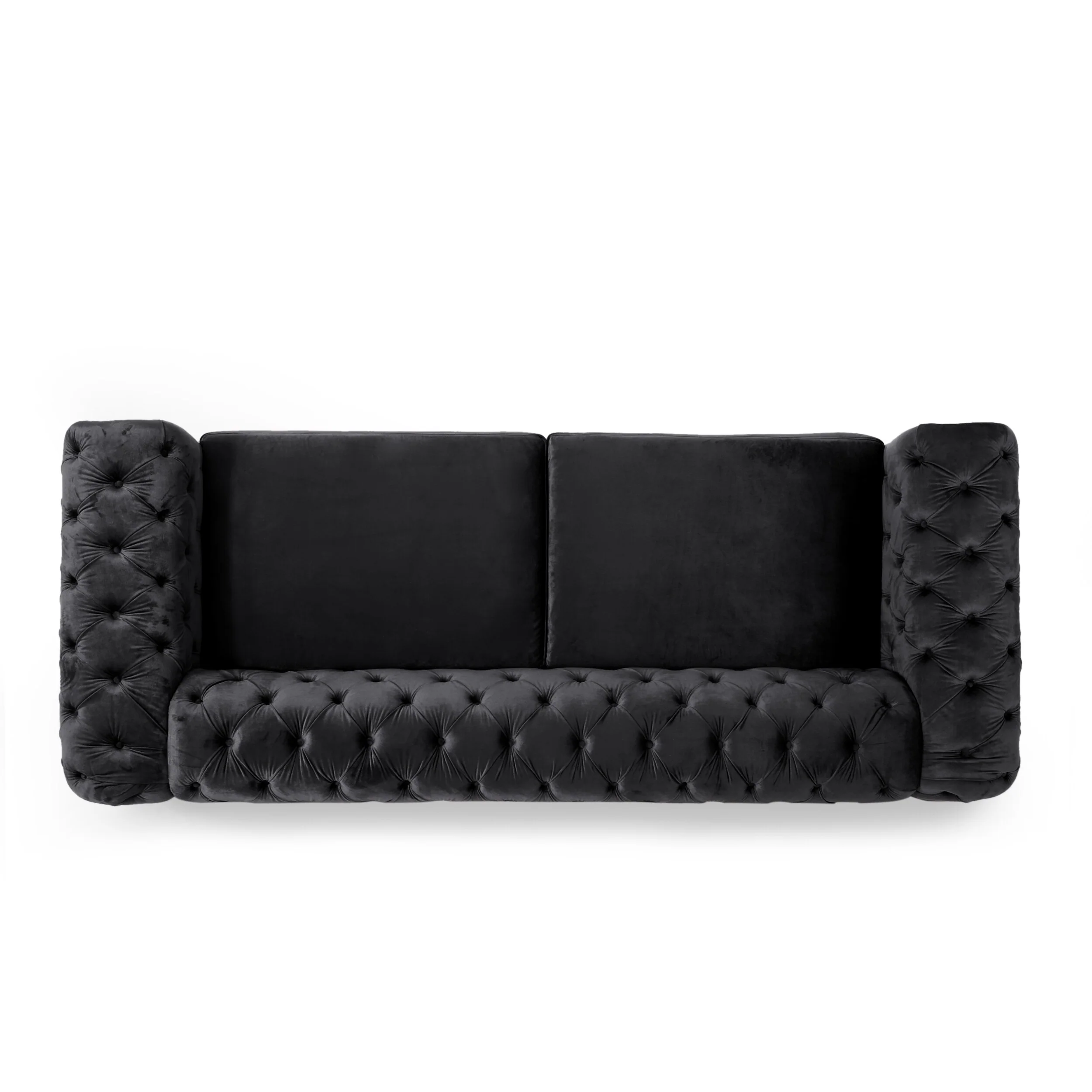 Mirod Comfy 3-seat Sofa with Tufted Back and Arm
