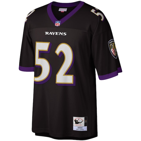 Men's  Ray Lewis Black Baltimore Ravens Legacy Replica Jersey