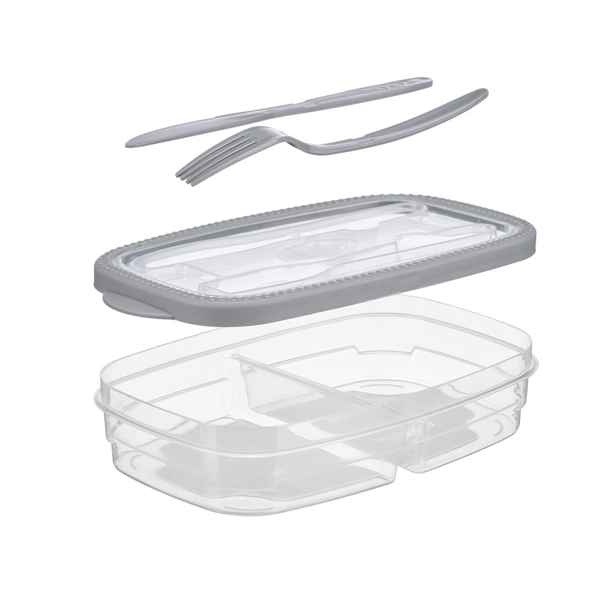 Caixa com talheres para alimentos