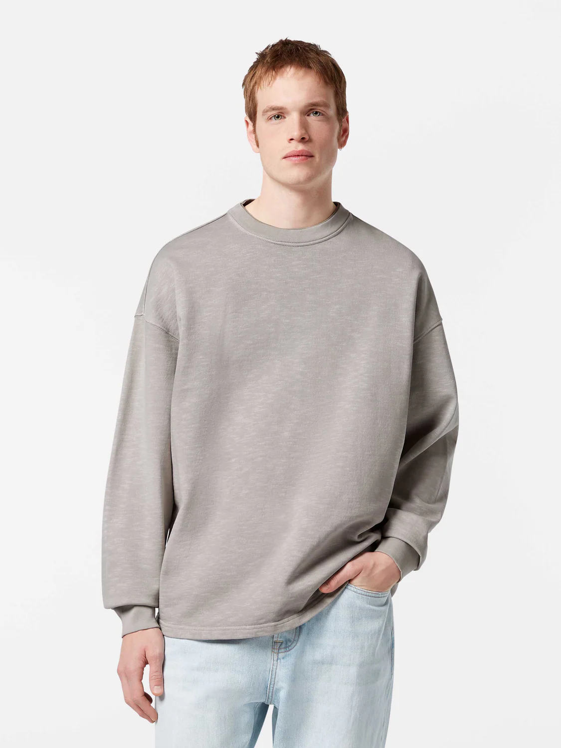 Loose-Fit Garment-Dye Sweatshirt