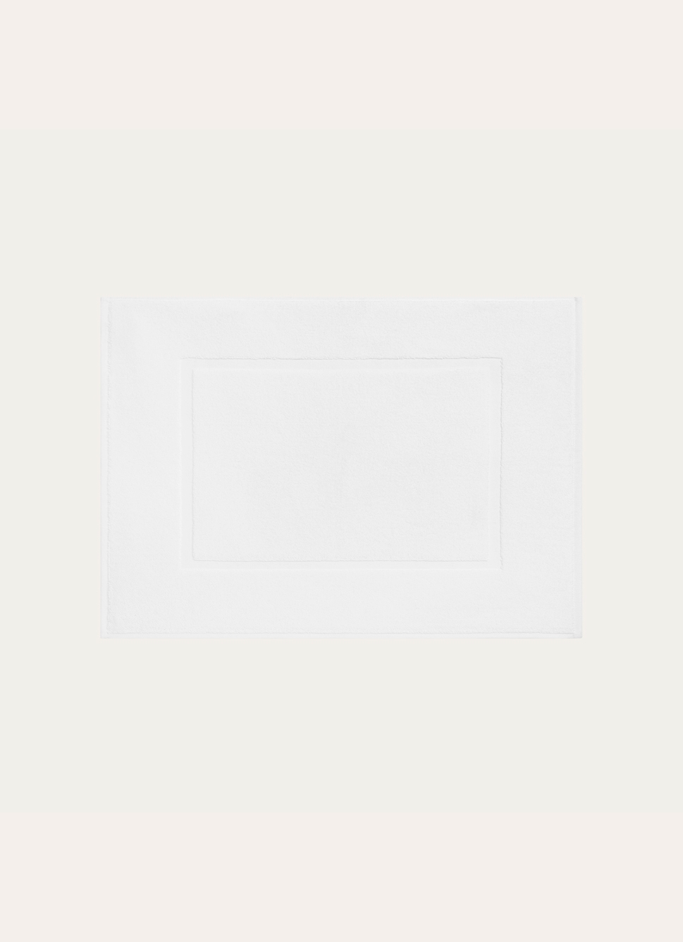 TAPIS DE BAIN COTON MOELLEUX ZÉRO TORSION BLANC