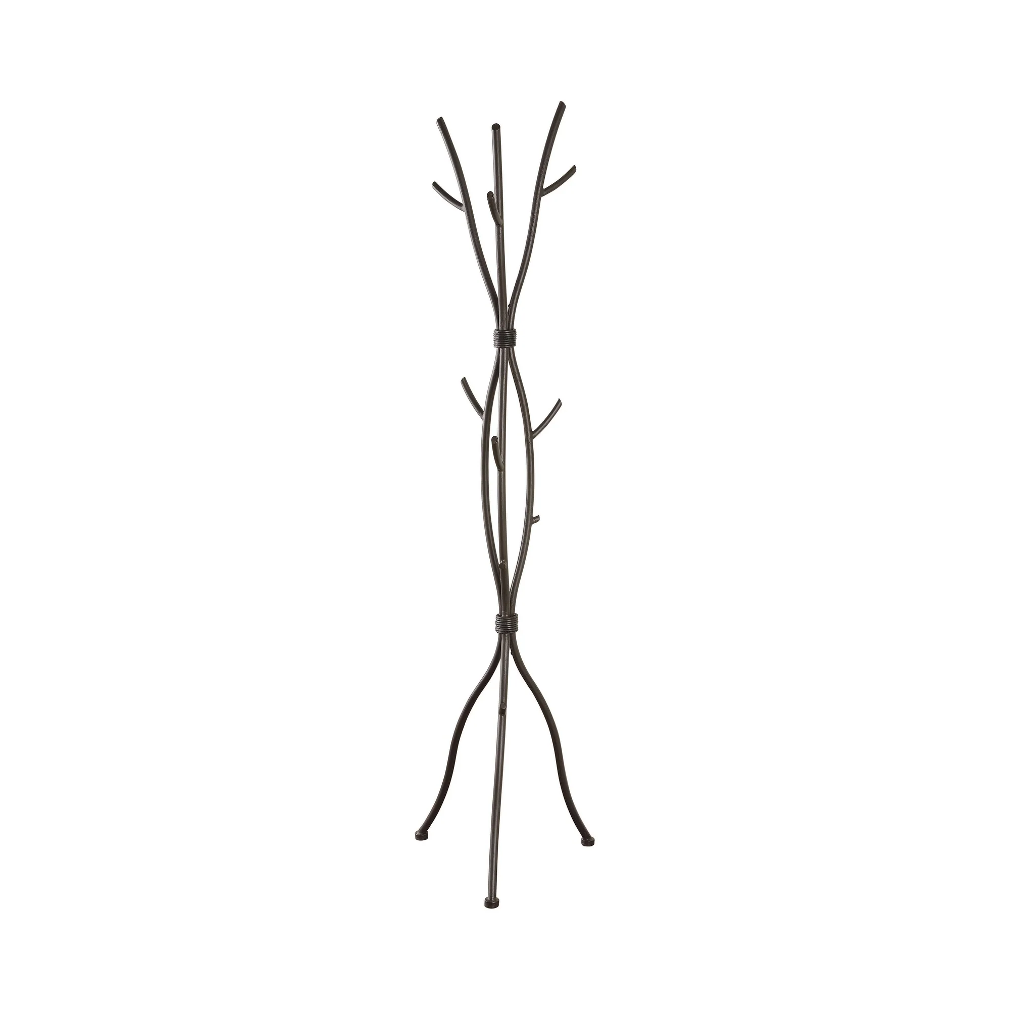Ernesto Casual Brown Twig Style Metal Coat Rack