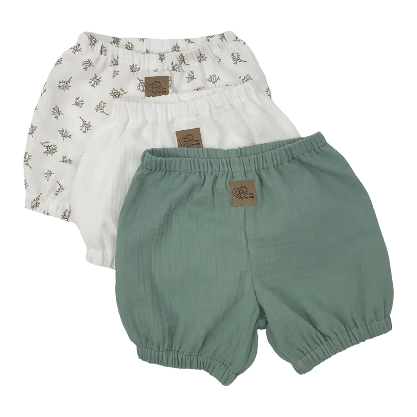 Strampelhose 3er-Set Shorty