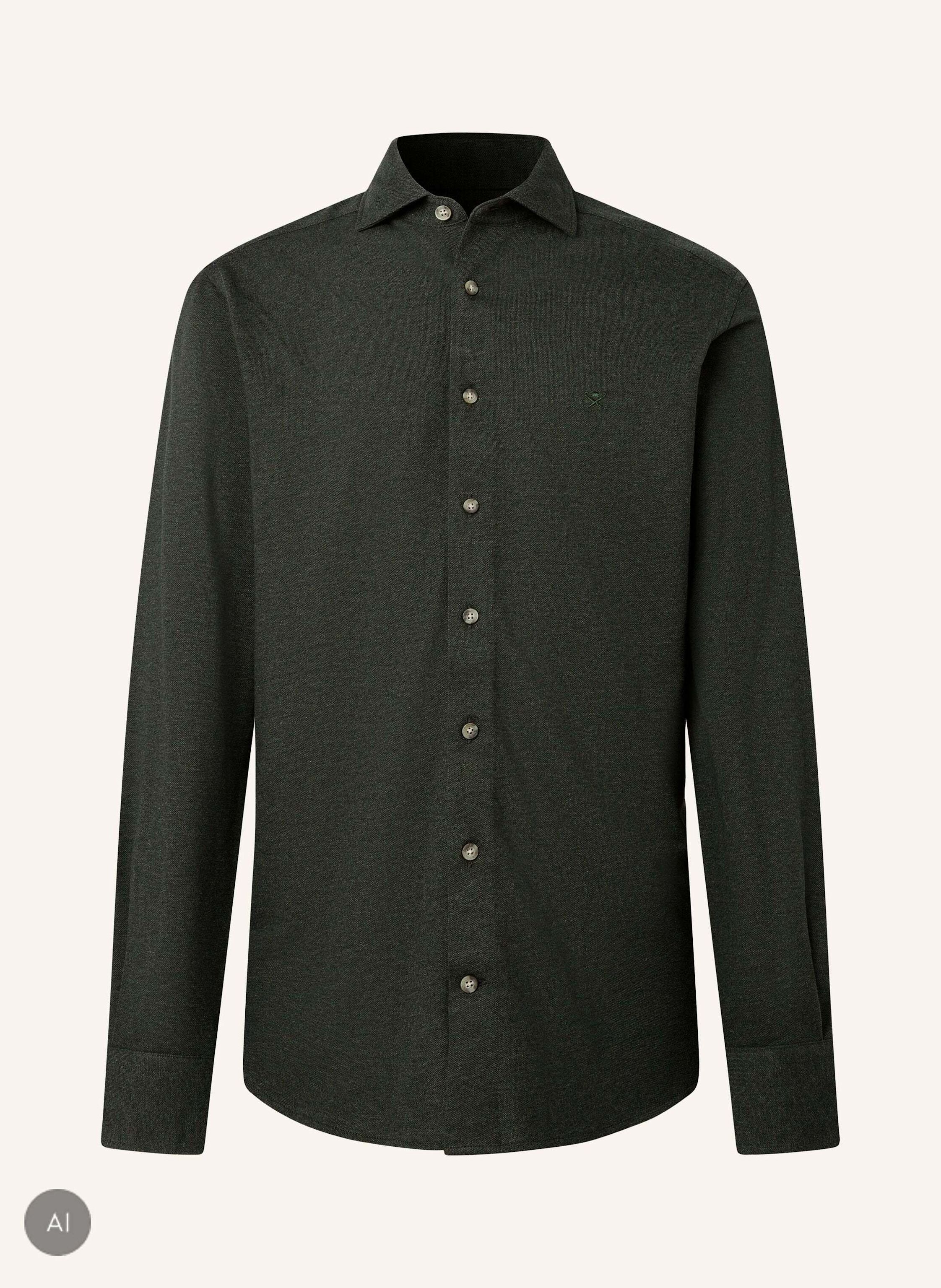 HACKETT LONDON Freizeithemd MELANGE JERSEY PIQUE