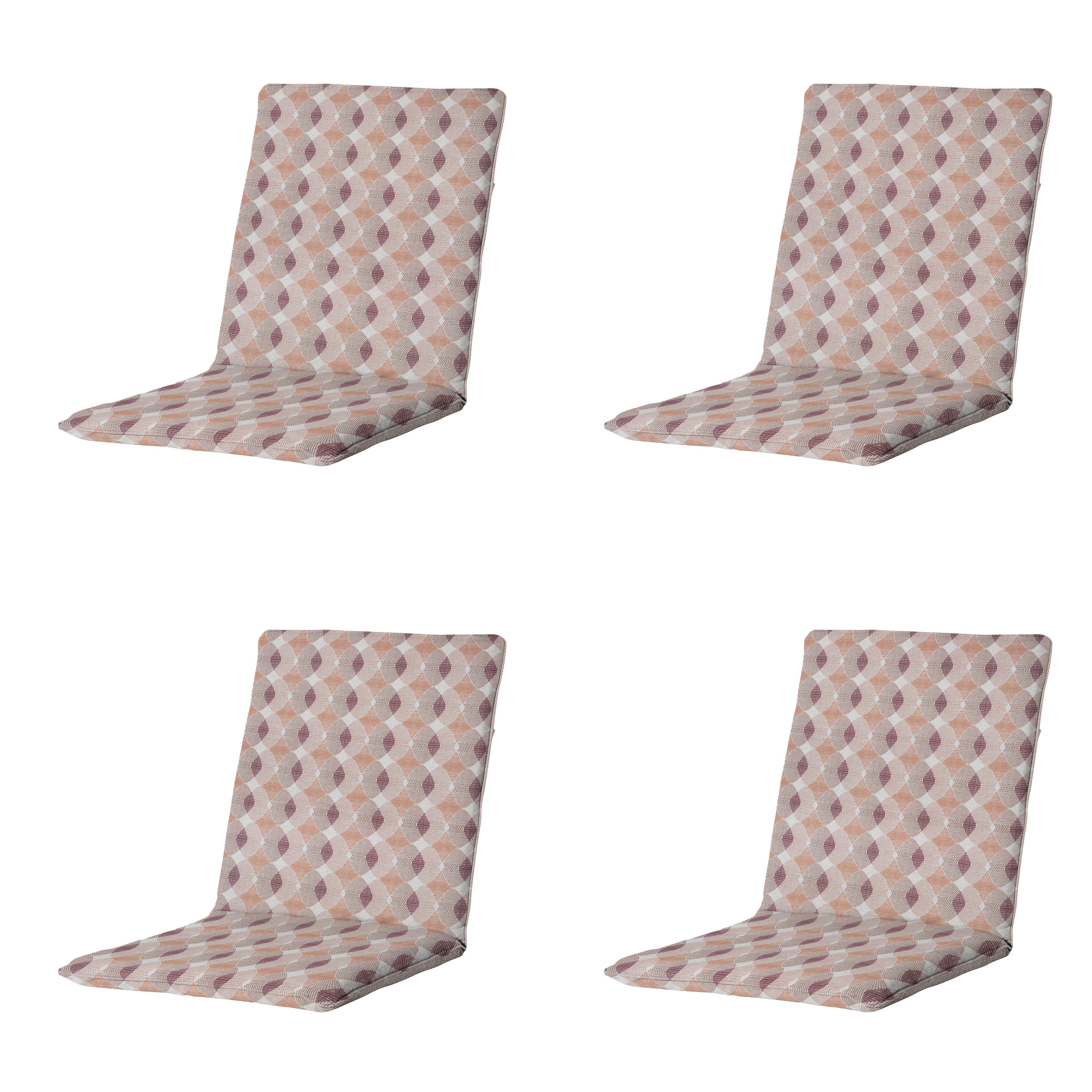 Madison stapelstoelkussen Rae - bruin - 97x49x5cm - set van 4