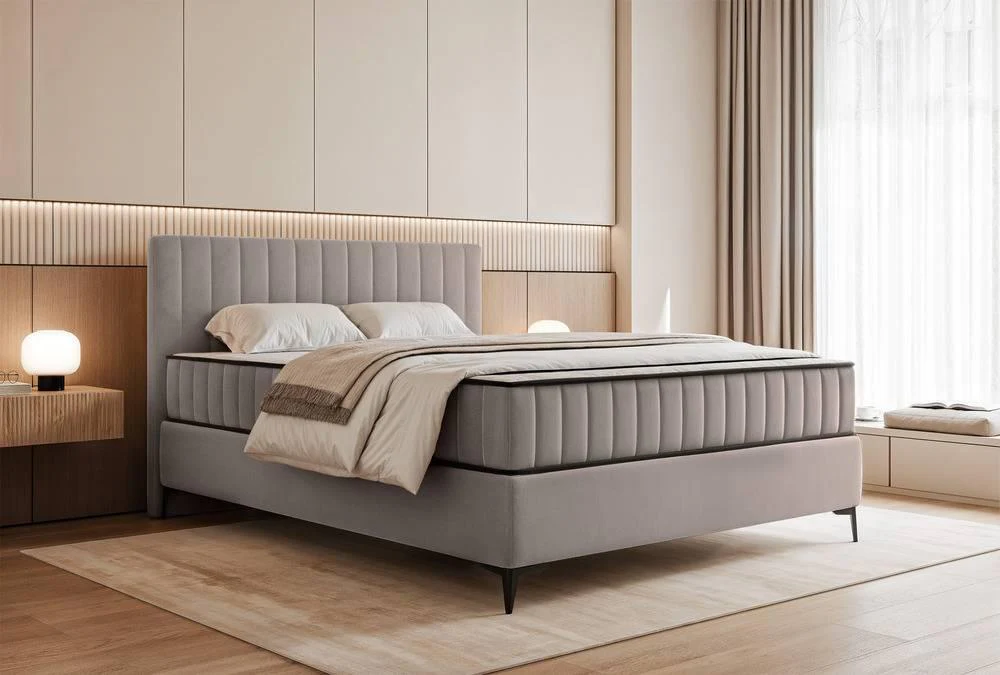 Boxspring Simone 140x200 cm fluweel met opbergruimte
