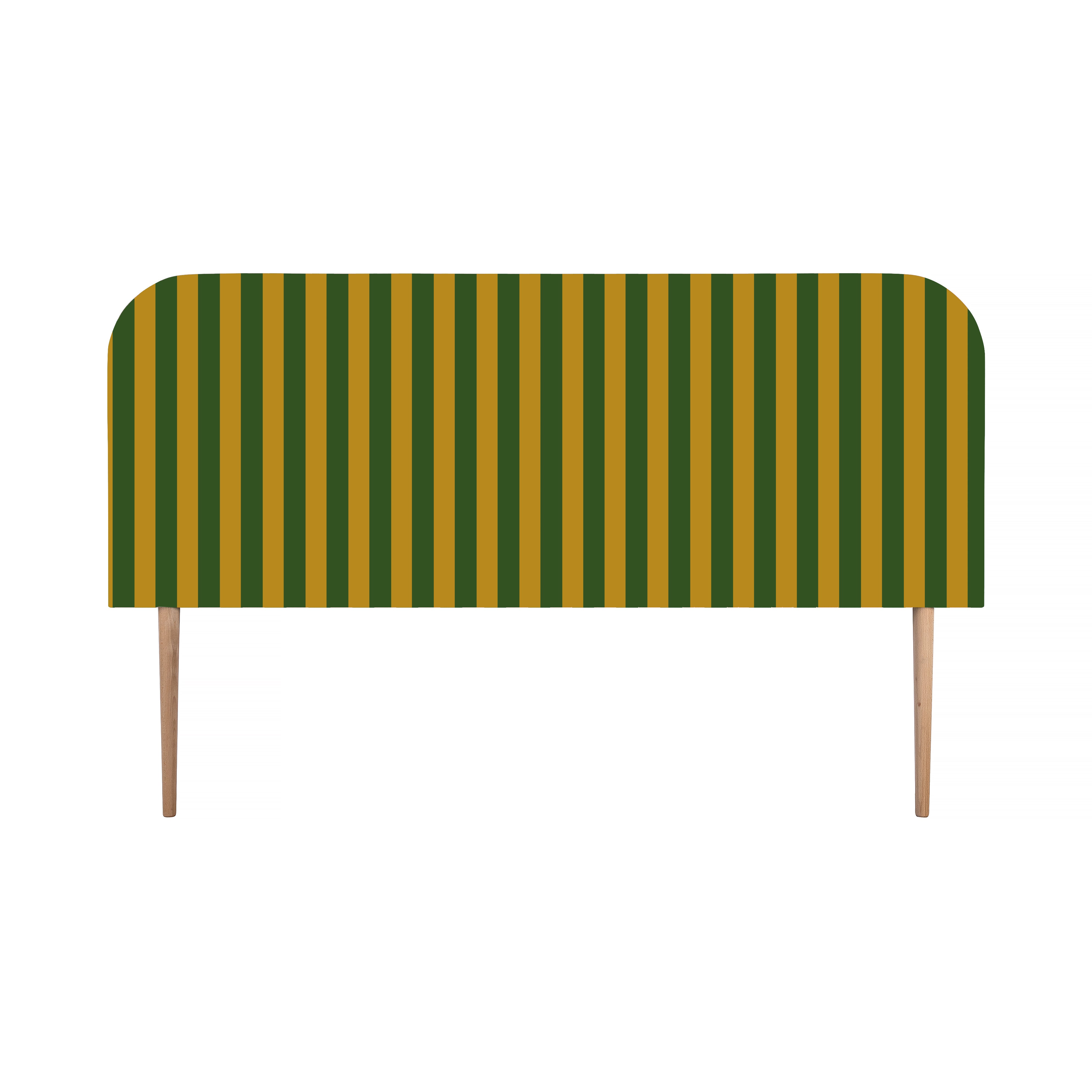 Gestoffeerd fluwelen hoofdbord met strepen 160x97cm