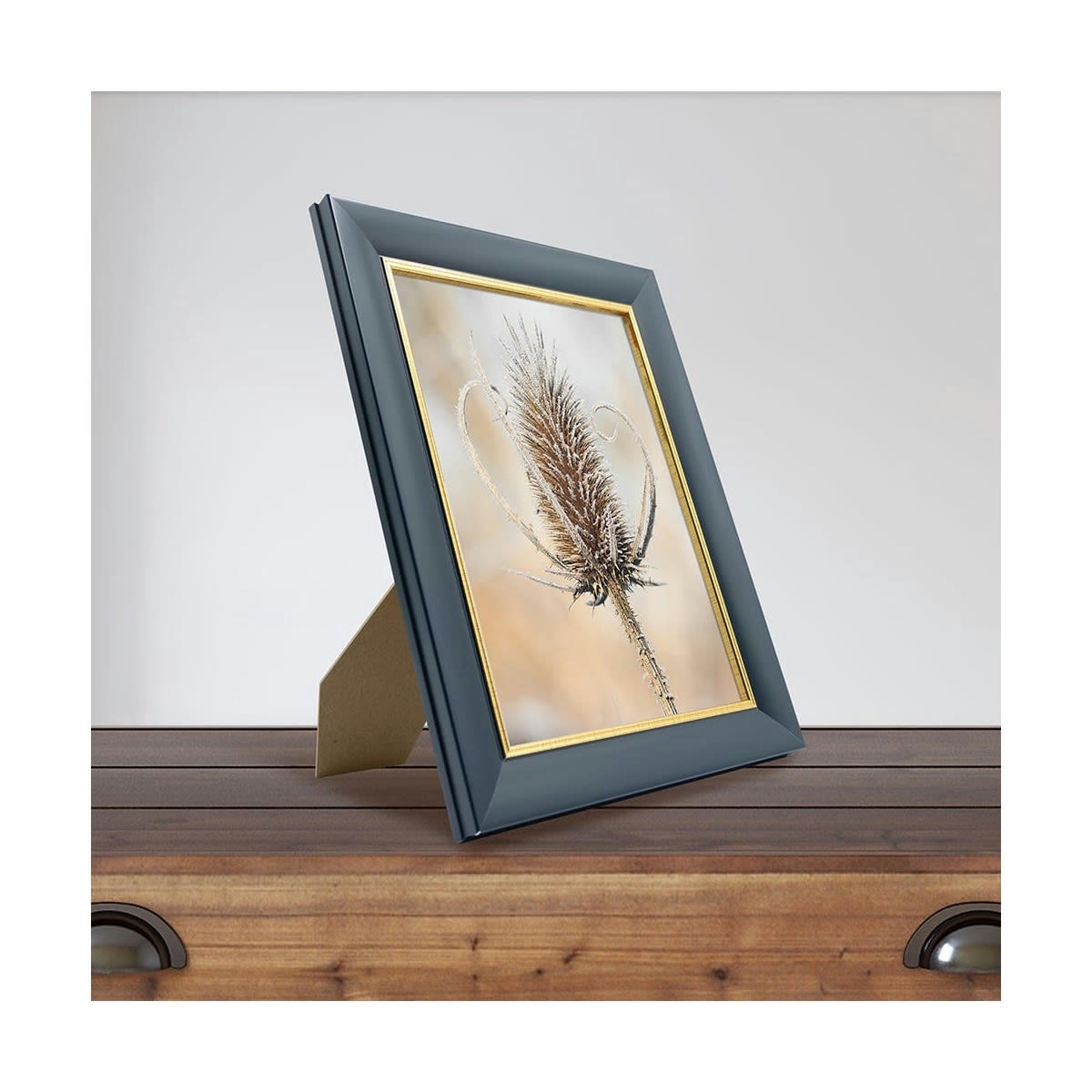 HADES - Cadre photo bleu doré 18x24 cm résine recyclée