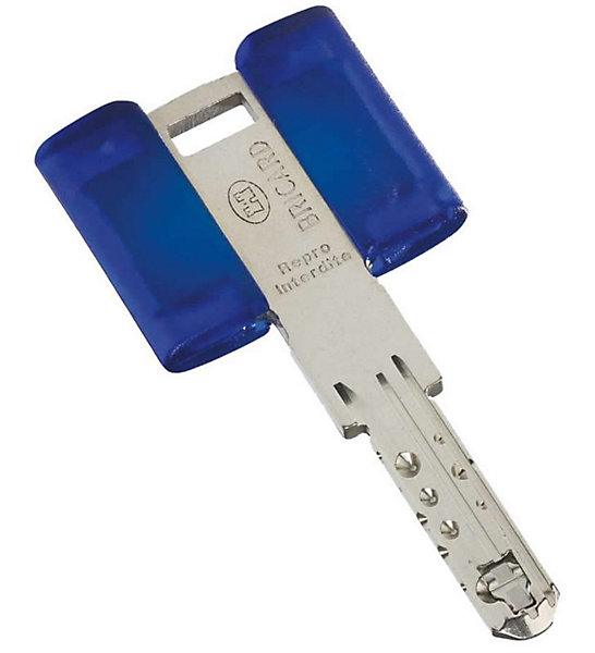 Demi Cylindre de porte haute sécurité 30 x 10 mm 3 clés et carte de propriété Barillet Chifral S2 Bricard