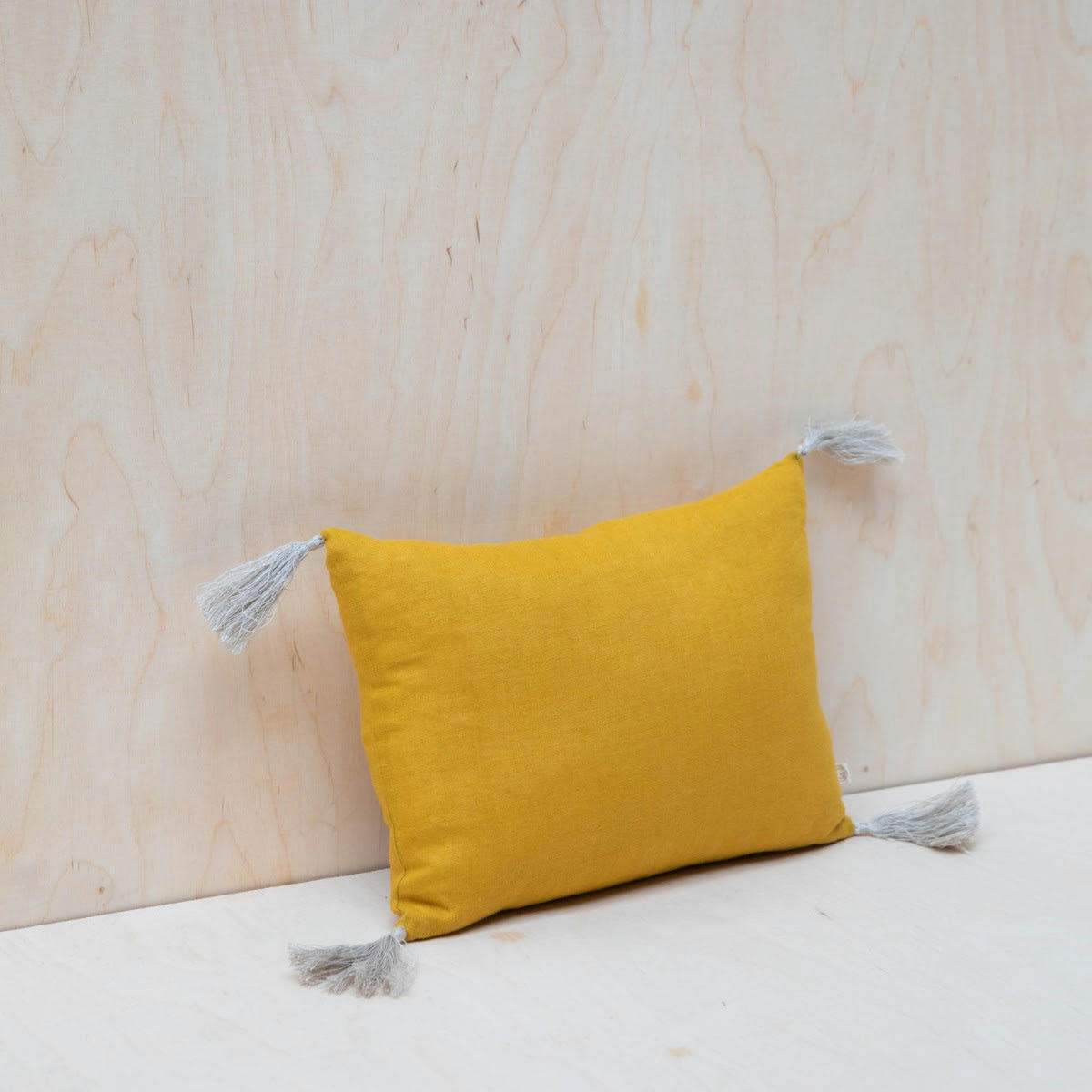 LES ESSENTIELS - Coussin en lin lavé marron cuivre 25x35