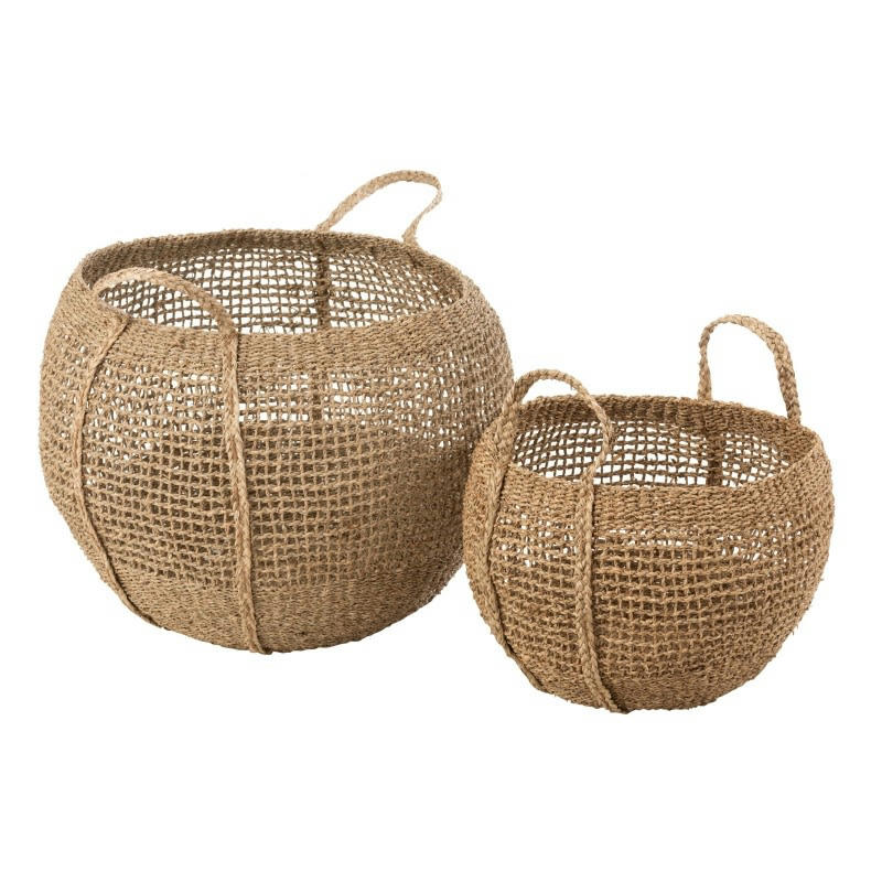 TOSAI - Paniers zostère naturel - Lot de 2